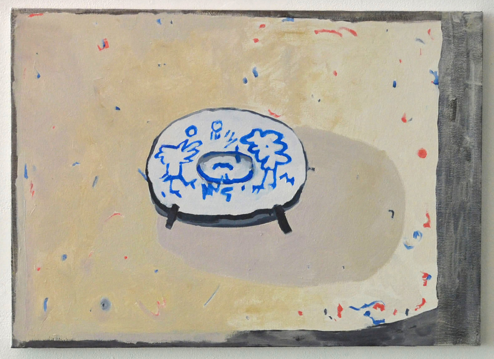 Plate with Two Birds Dancing