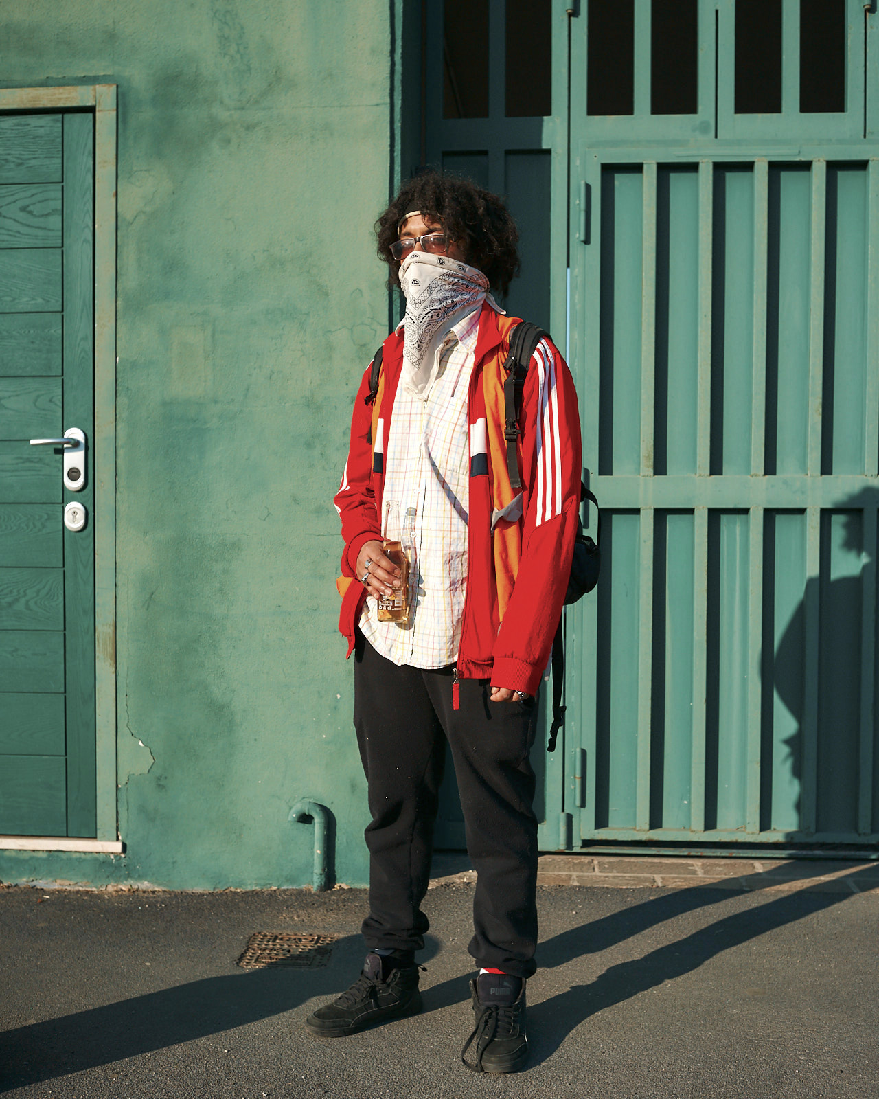 Ashvin After His Shift at DHL, Milano, April 2020