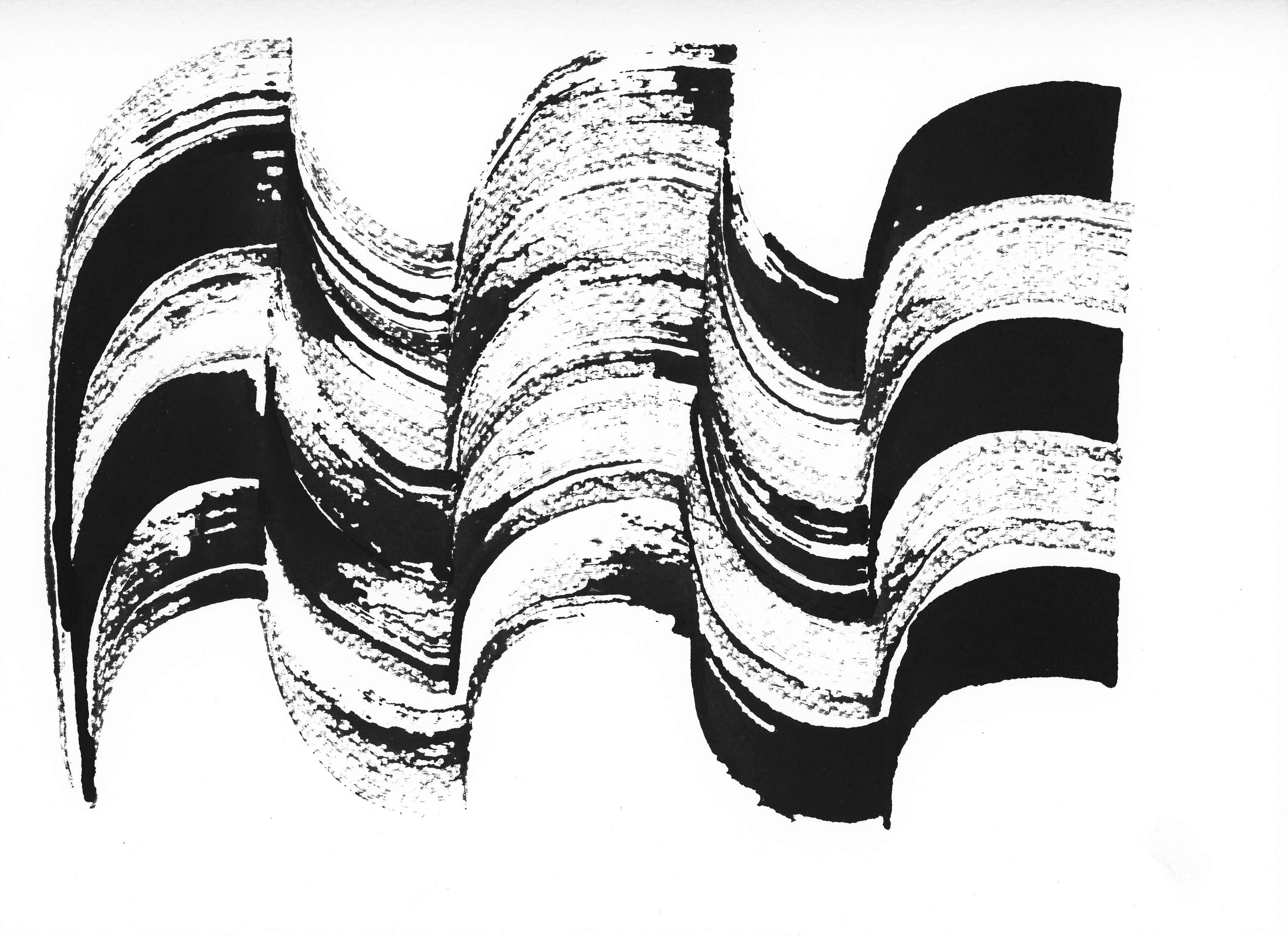 Wave  No 25, 12x9″