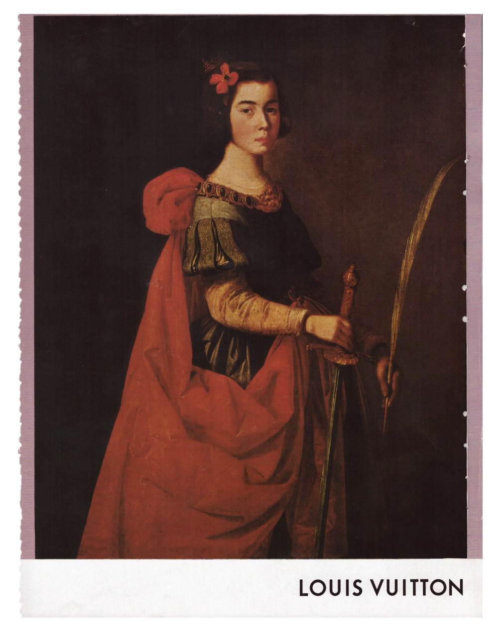 Saint Catherine for Louis Vuitton, 2023, photomontage, 22 x 31 cm