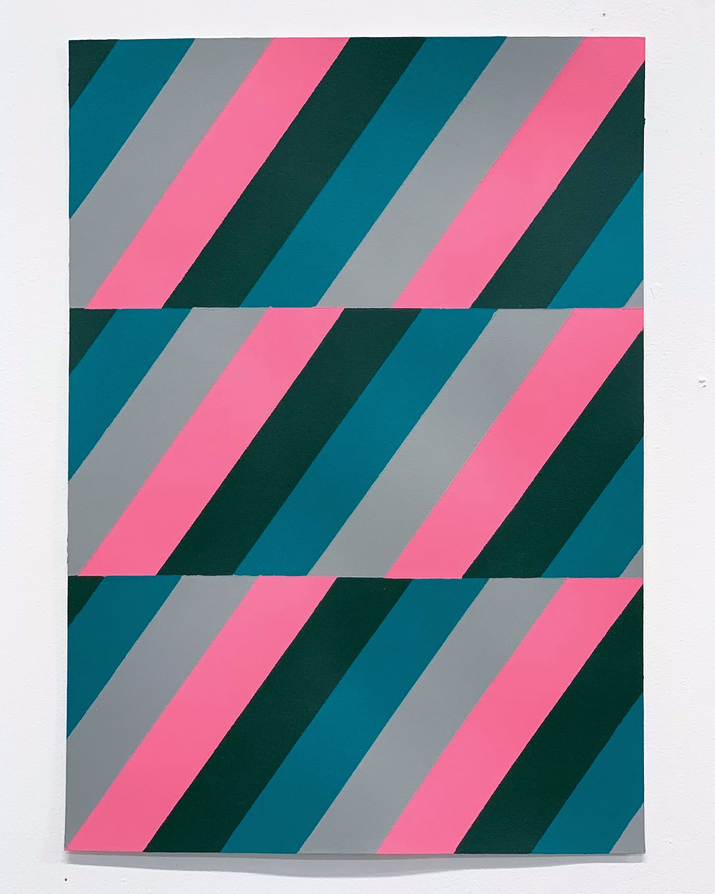 Lineae Study IX, 42cm x 29.7cm, acrylic on paper, 2020