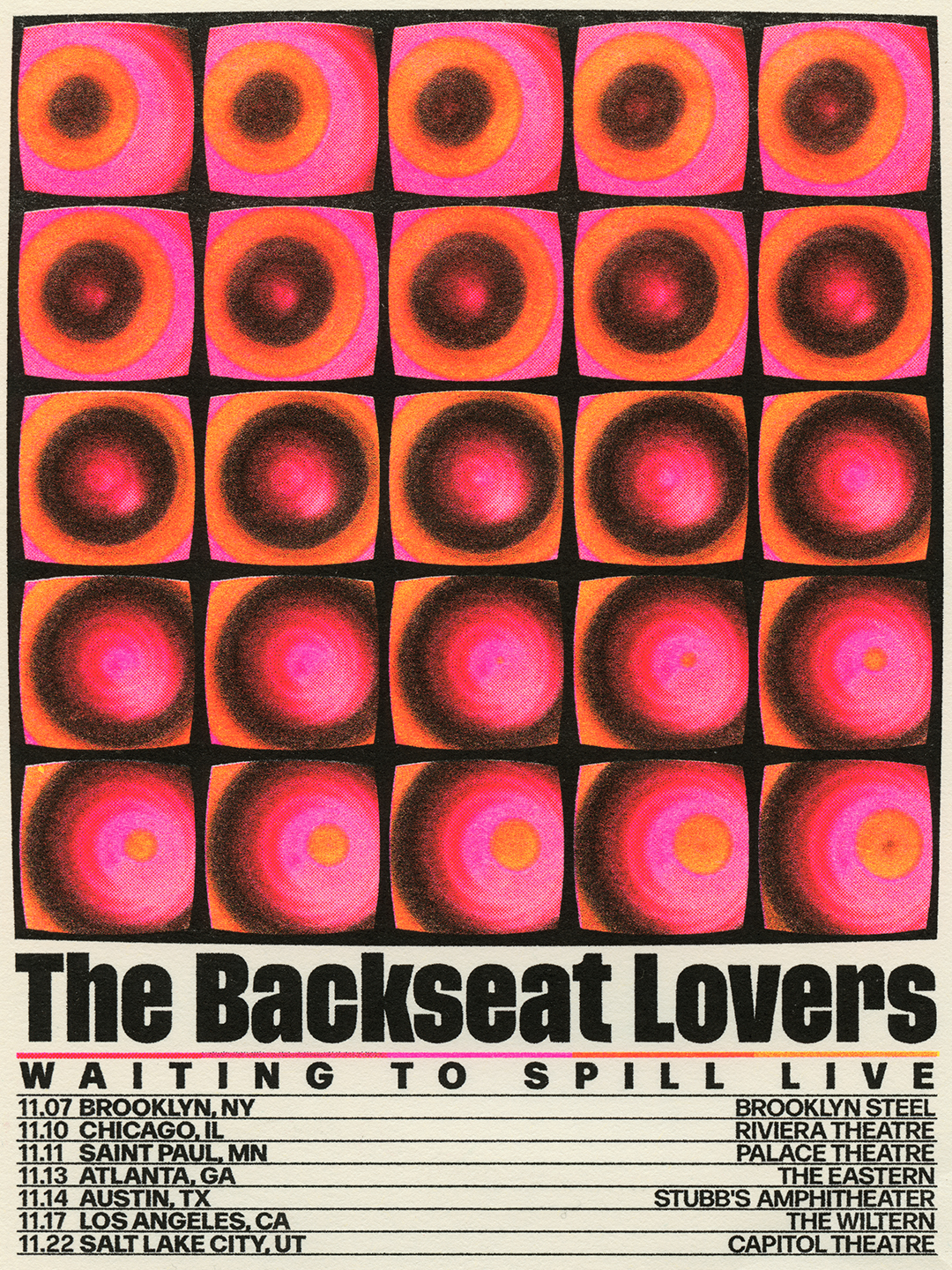 Tour Poster for The Backseat Lovers