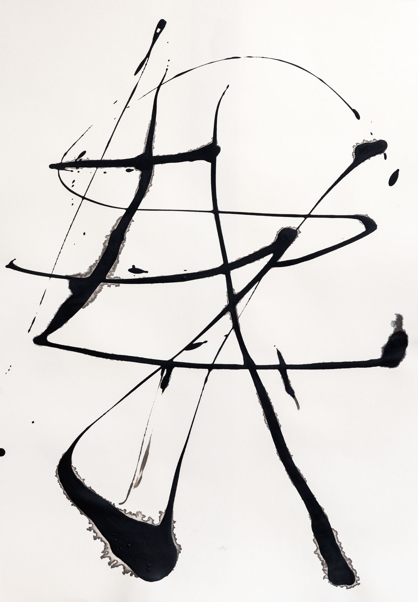 o. T.Acryl auf PapierDIN A2