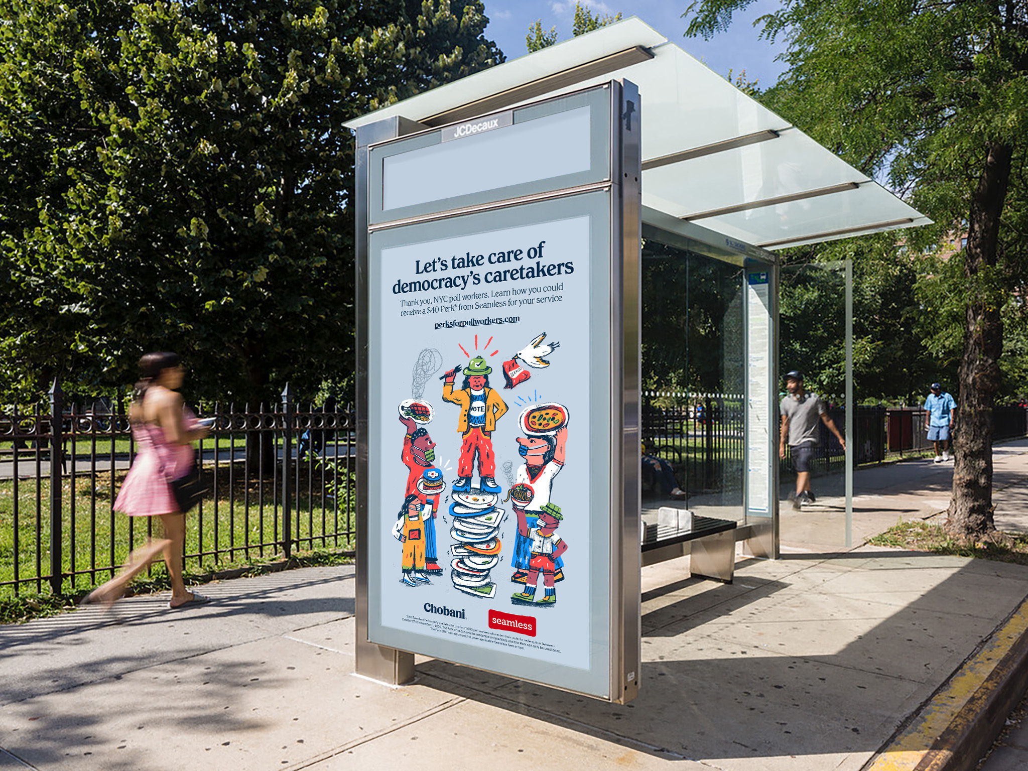 Mock Designs of illustrations in stations