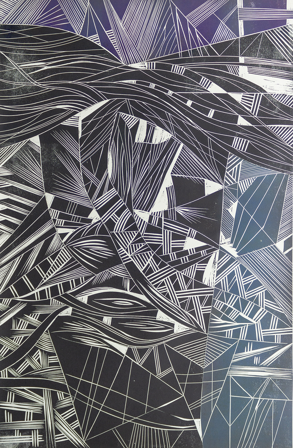 SEM TÍTULO, XILOGRAVURA SOBRE PAPEL ARTESANAL, EDIÇÃO ÚNICA, 93X61CM, 2018