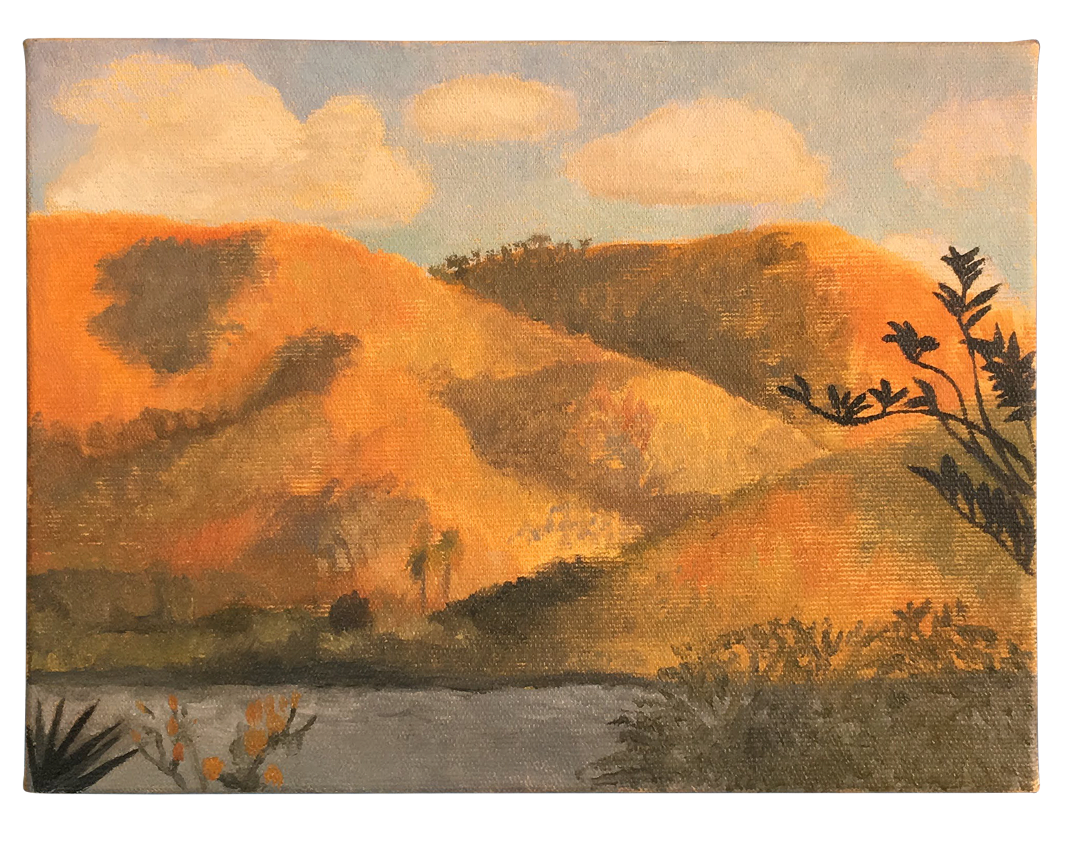 "Serra verde", 2020, óleo sobre tela