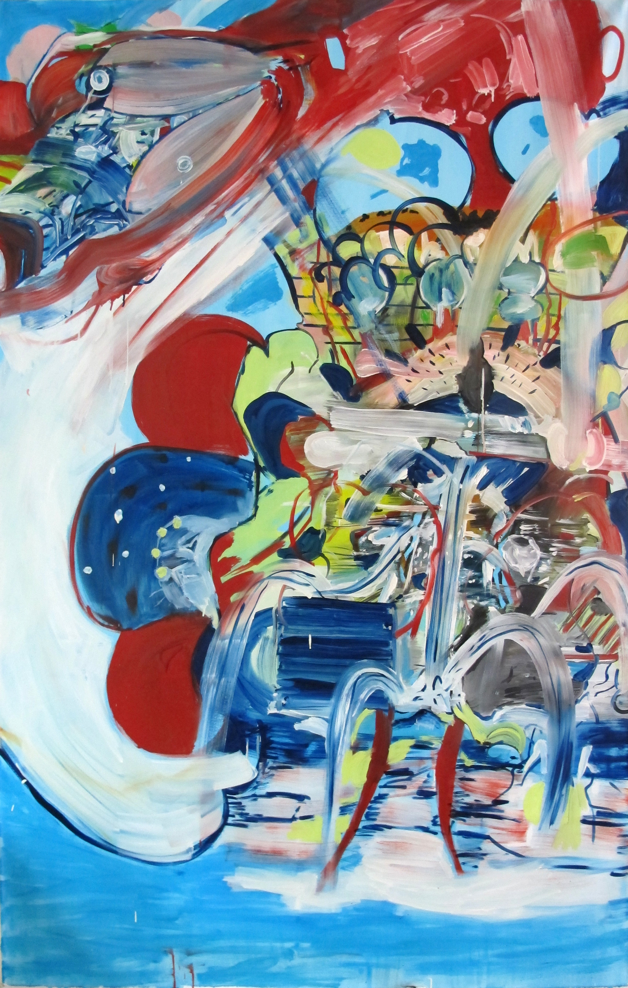 "Untitled", 2015. Oil on canvas, 200 x 120 cm