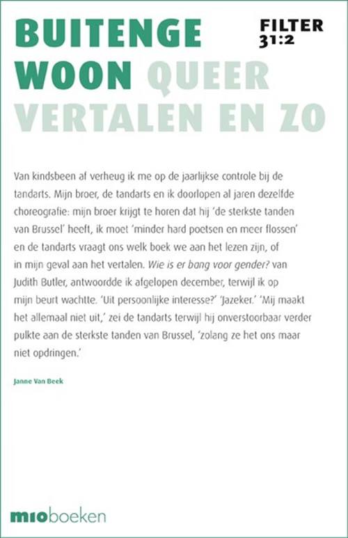 'Wie is er bang voor de tandarts?' gastredacteur Filter 31:2