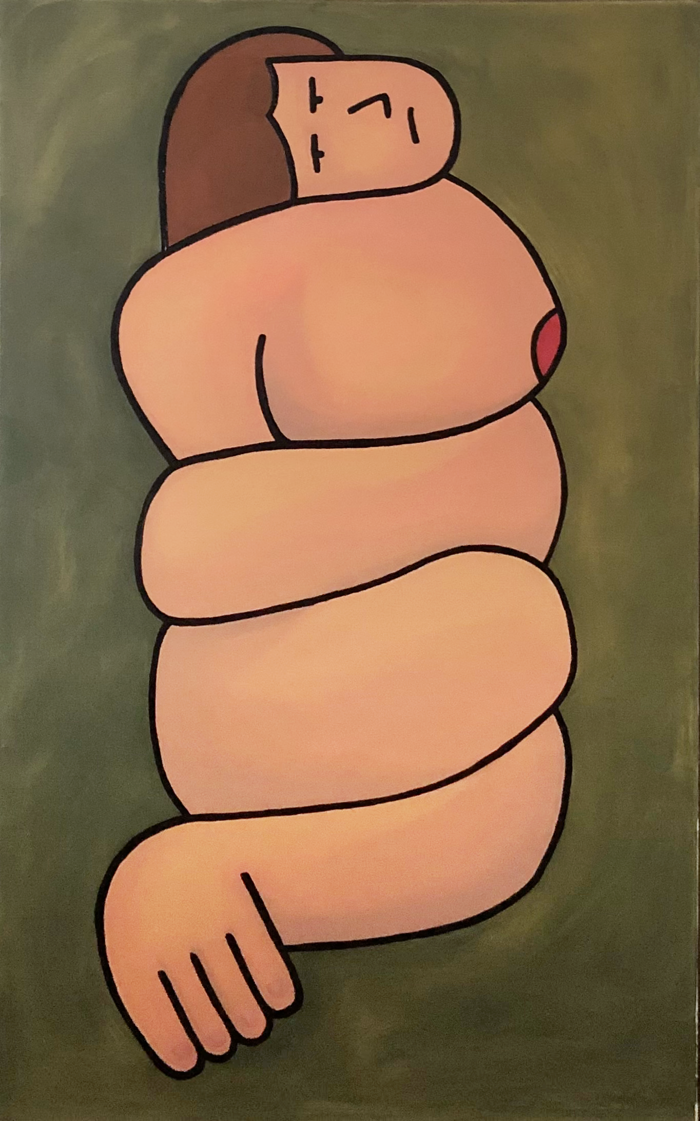 Stuck, 2019 Oil on canvas 60" x 40"