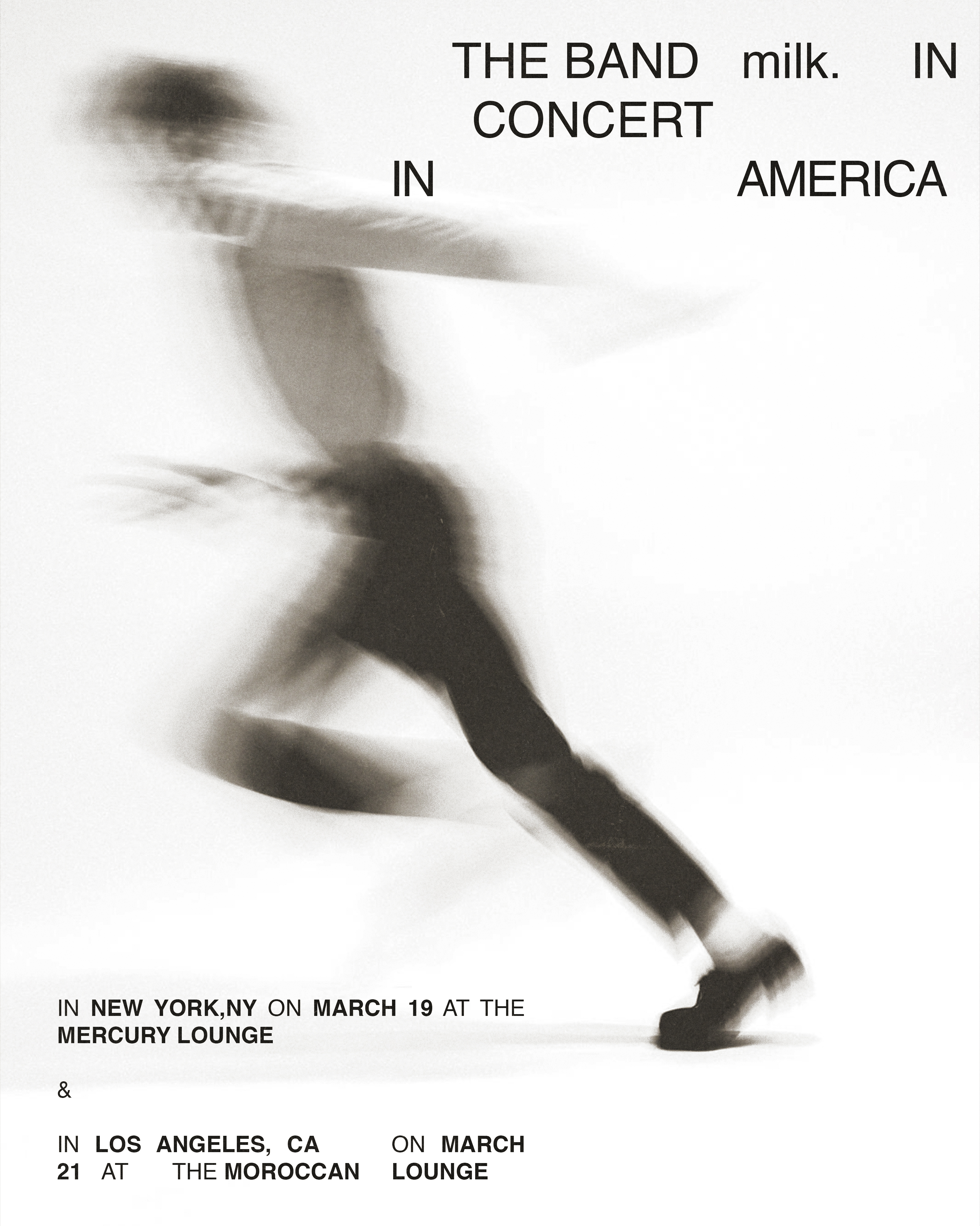 USA HEADLINE TOUR POSTER FOR MILK.