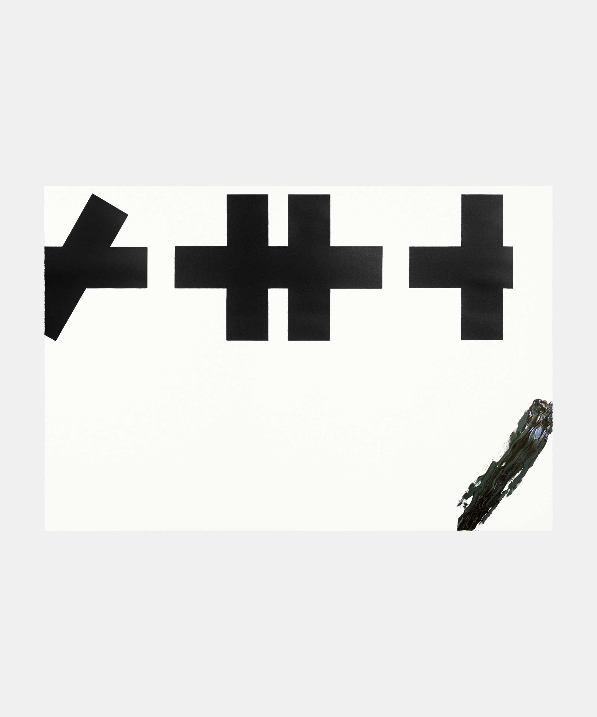 Eight lines, 2021. Acrylic paint and ink on paper. 112&#160;×&#160;76&#160;cm.