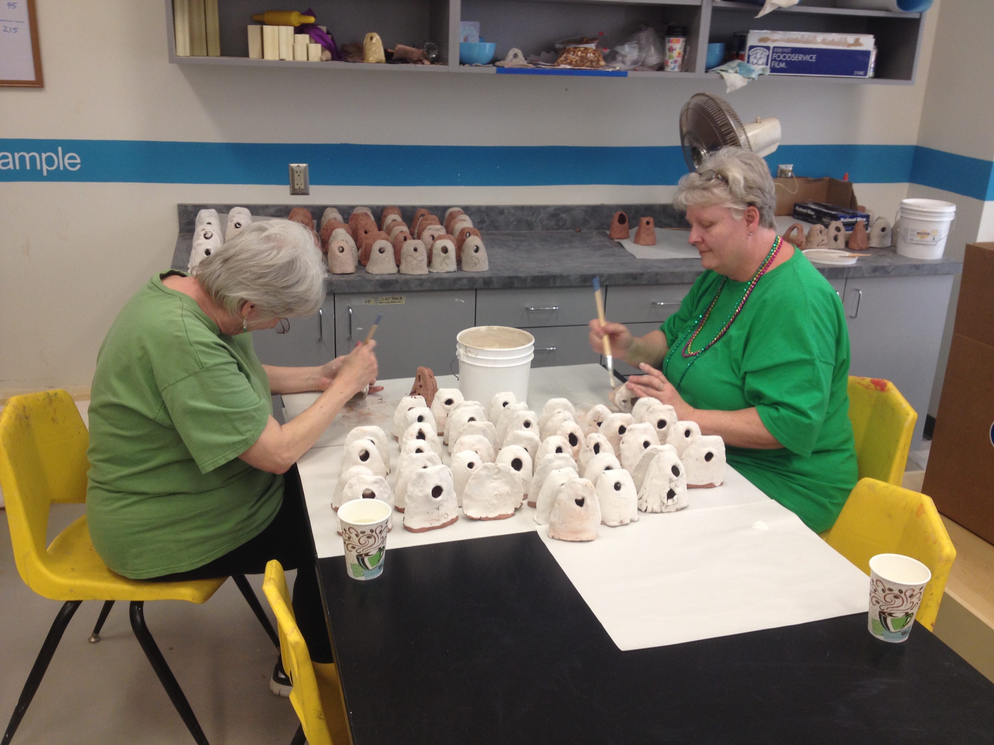 the final glazing of the final bells, thanks Suzie and Pat Kellum!