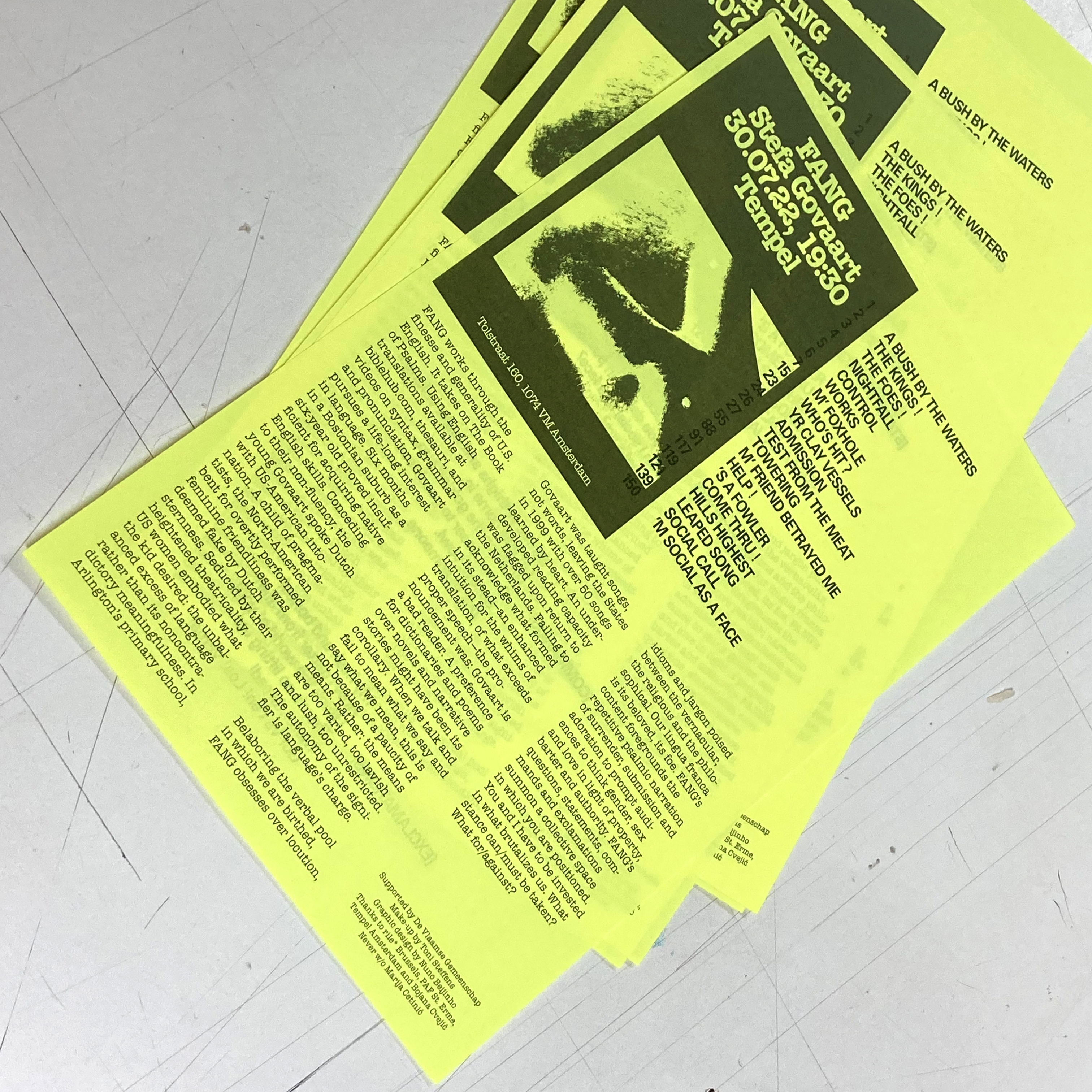 Handout, for Stefa Govaart and Tempel (2022)