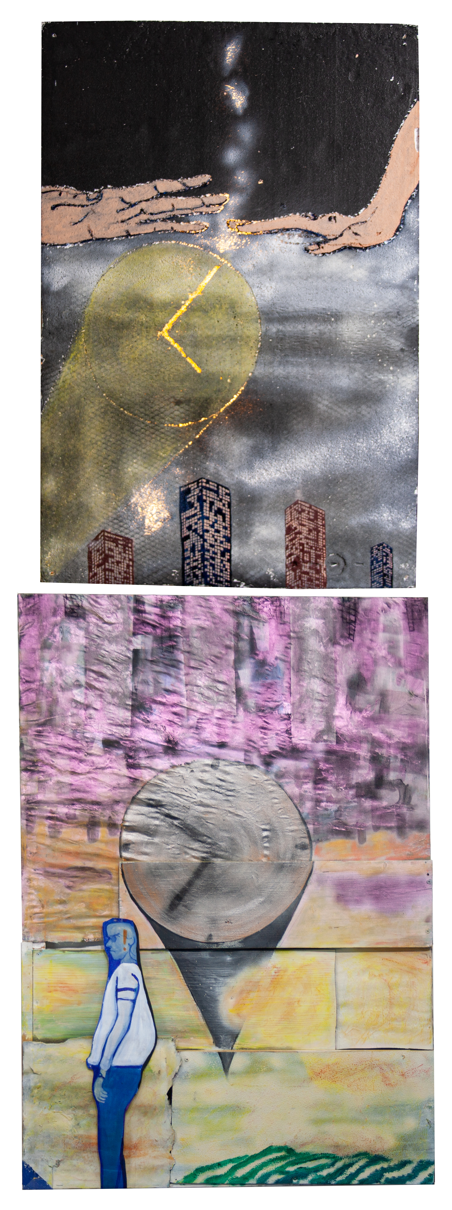  Rearranging, 227 x 79cm, 2022