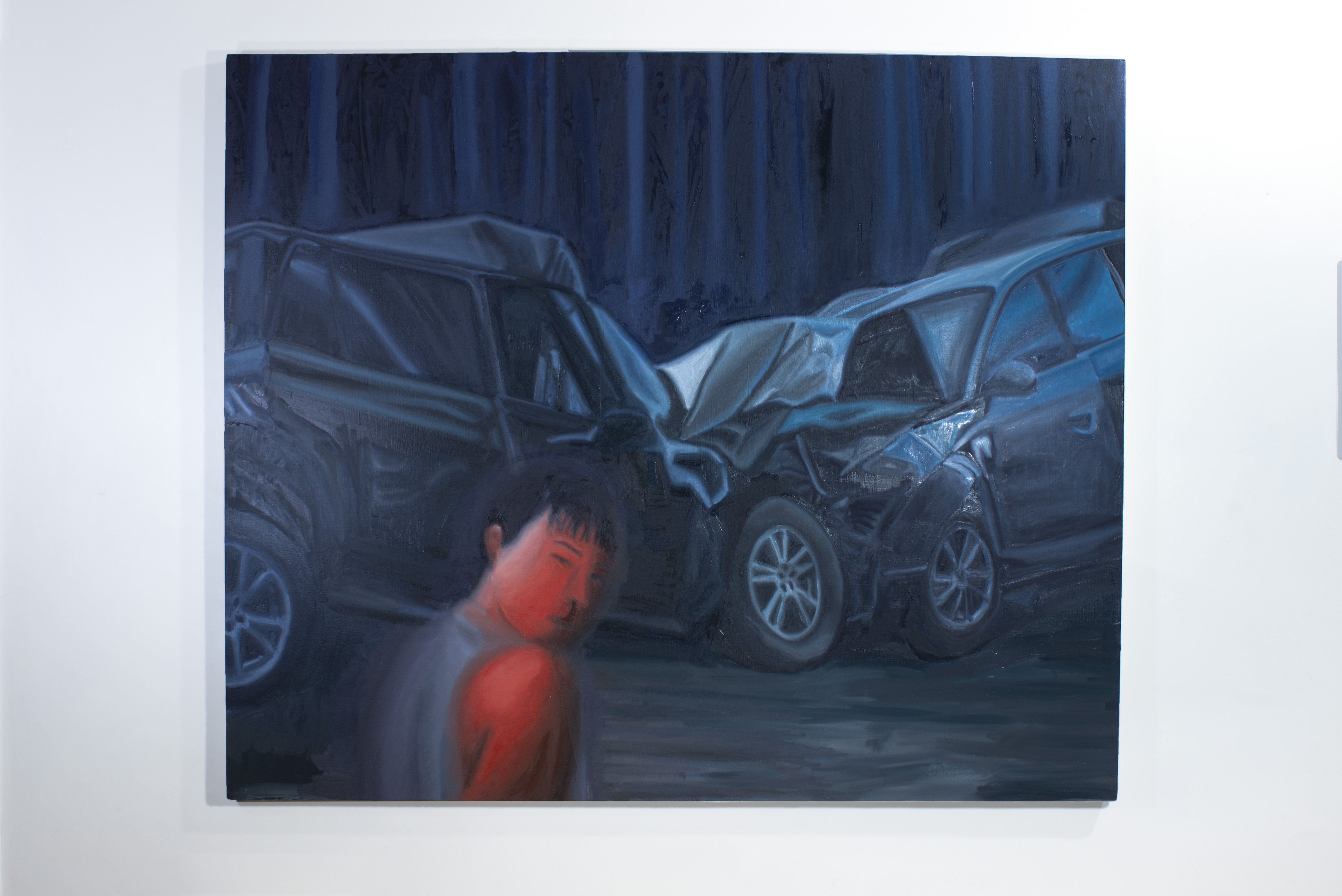 CRASH I, 58.5in x 70in, oil on canvas, 2024