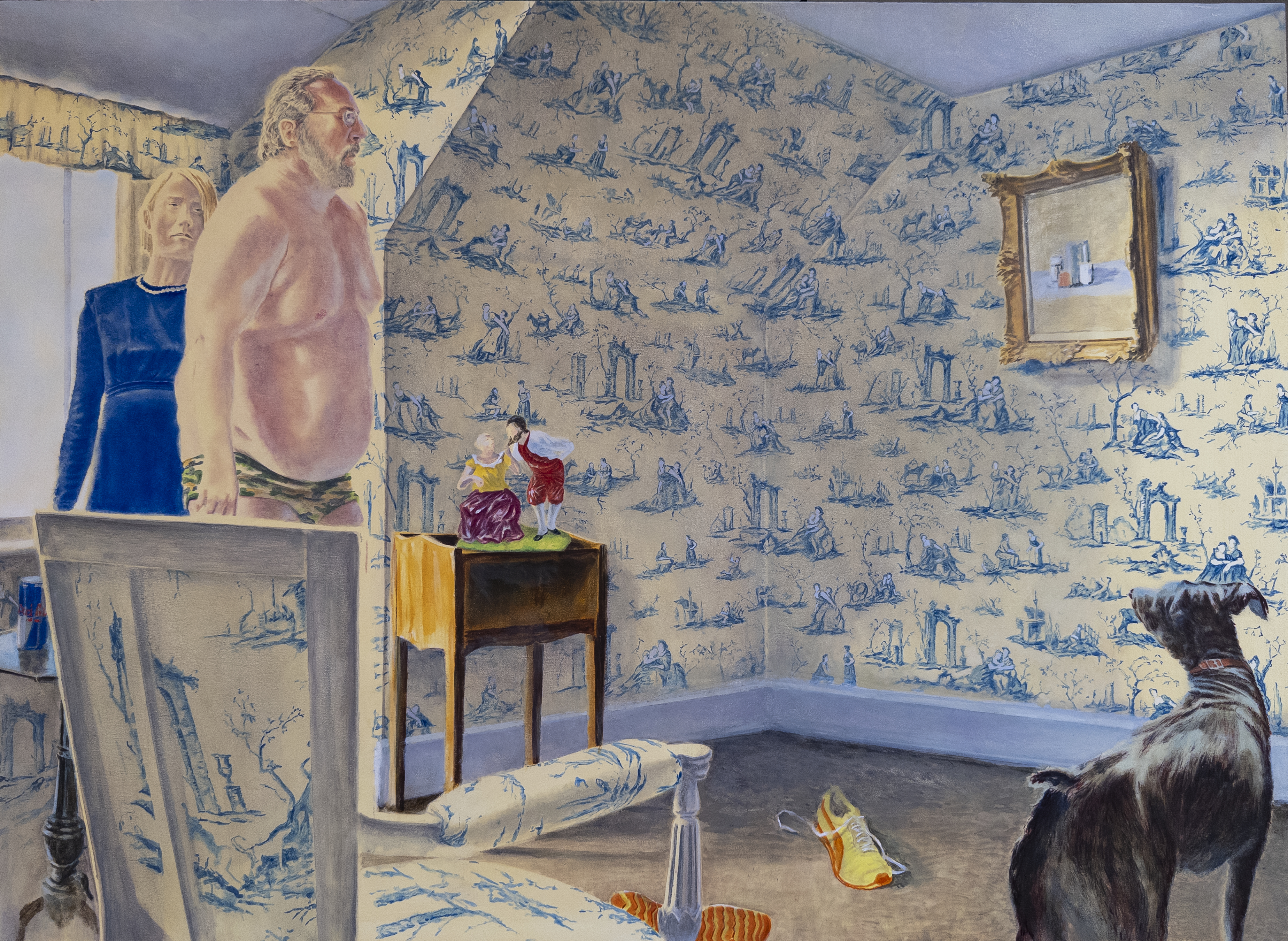 Cumbersome and unrefined feelings, oil on panel, 20 x 28 in