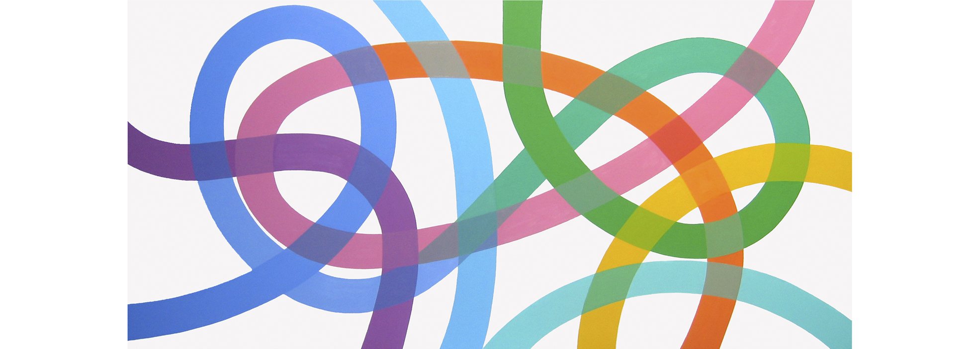 Untitled, 2007. Acrylic on canvas, 100 x 200 cm.