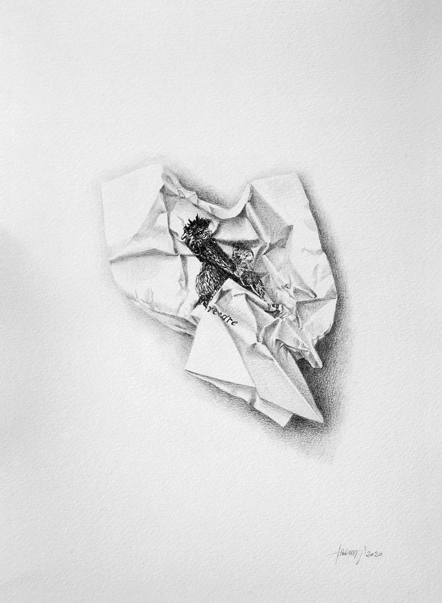 Rendre, de la série Infinitif, 21x30cm, 2020