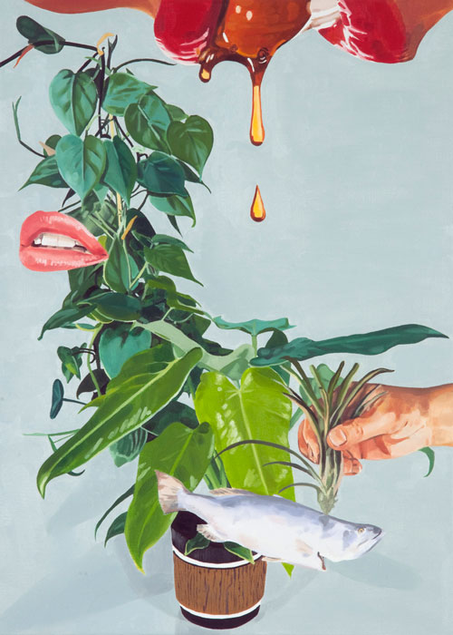 'Love Tree' 2010, Oil On Canvas, 41 x 56 cm