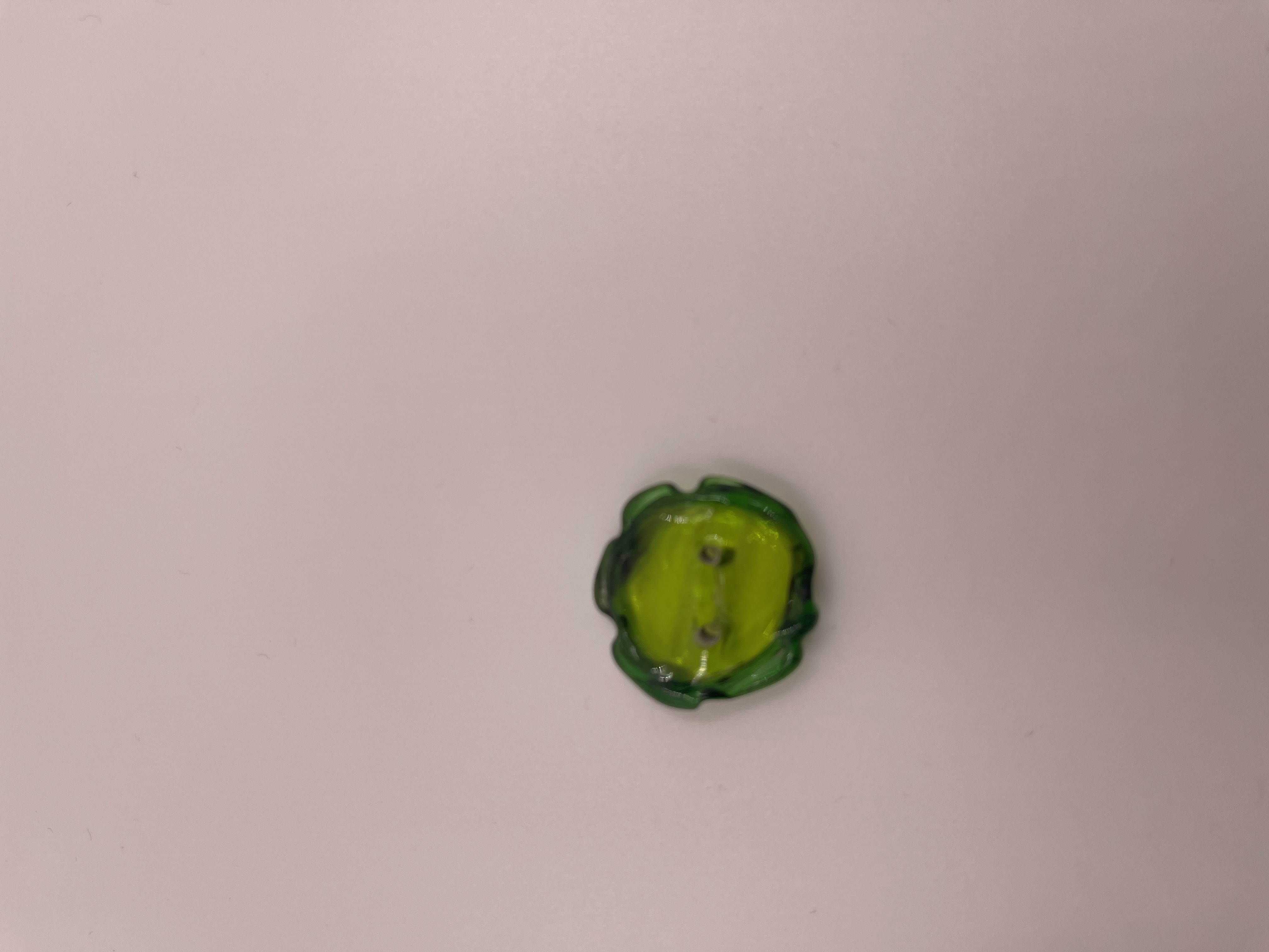 Lily Pad, Button, Glass