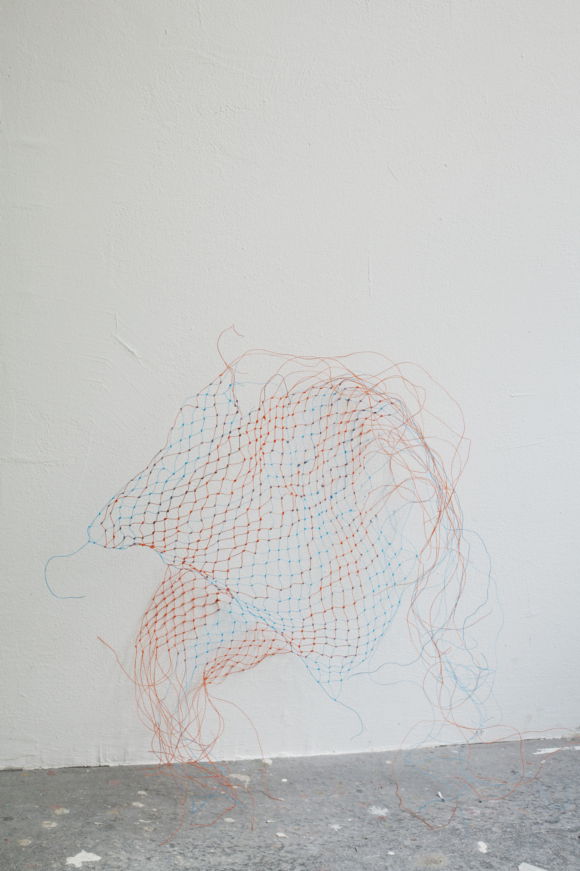 Ghost Net (Jellyfish), 45 x 80 cm, polyester threads, 2023