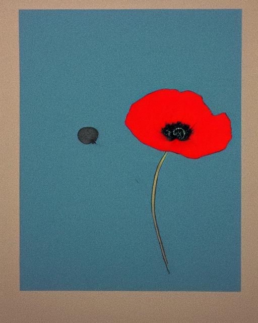 I write, erase, rewrite Erase again, and then A poppy blooms. // “A Poppy Blooms” by Katsushika Hokusai