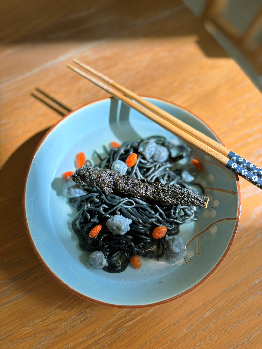 Mudskipper-flavoured instant noodle concept photo I