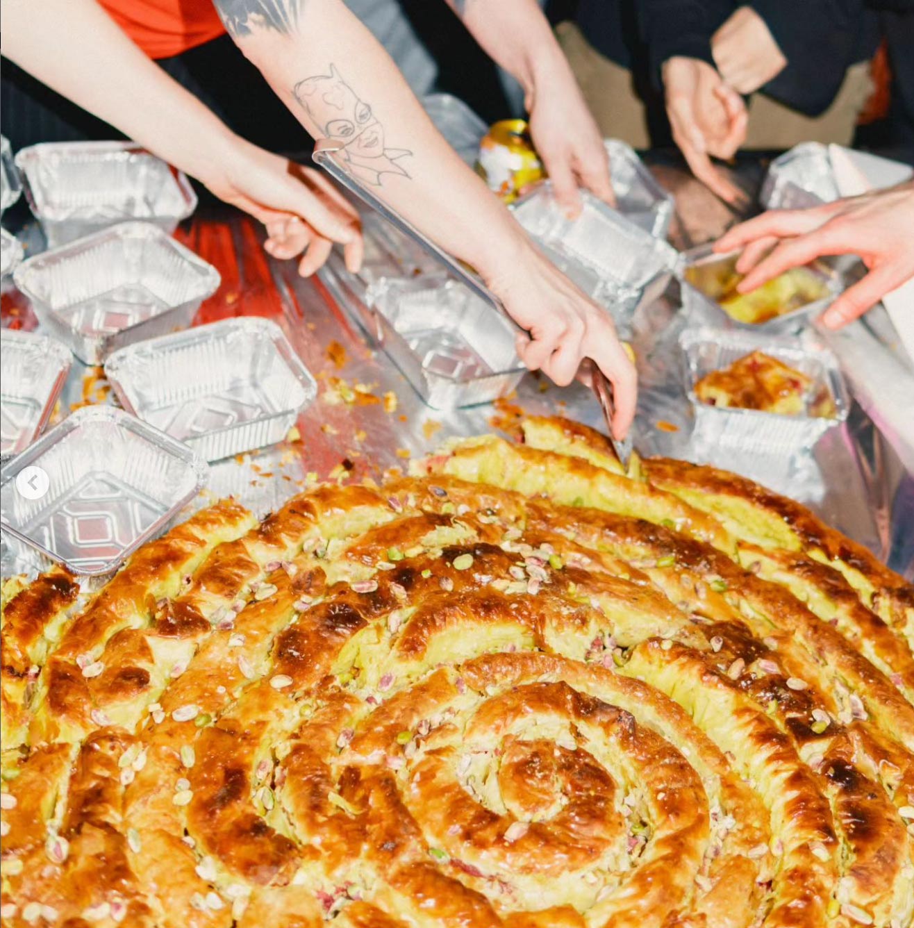 UK's largest burek, by co-host Mystic Burek