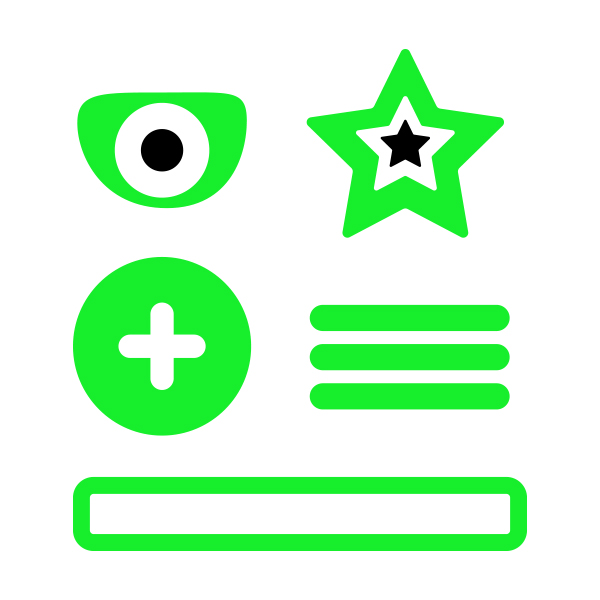 Experimentation of iconography.