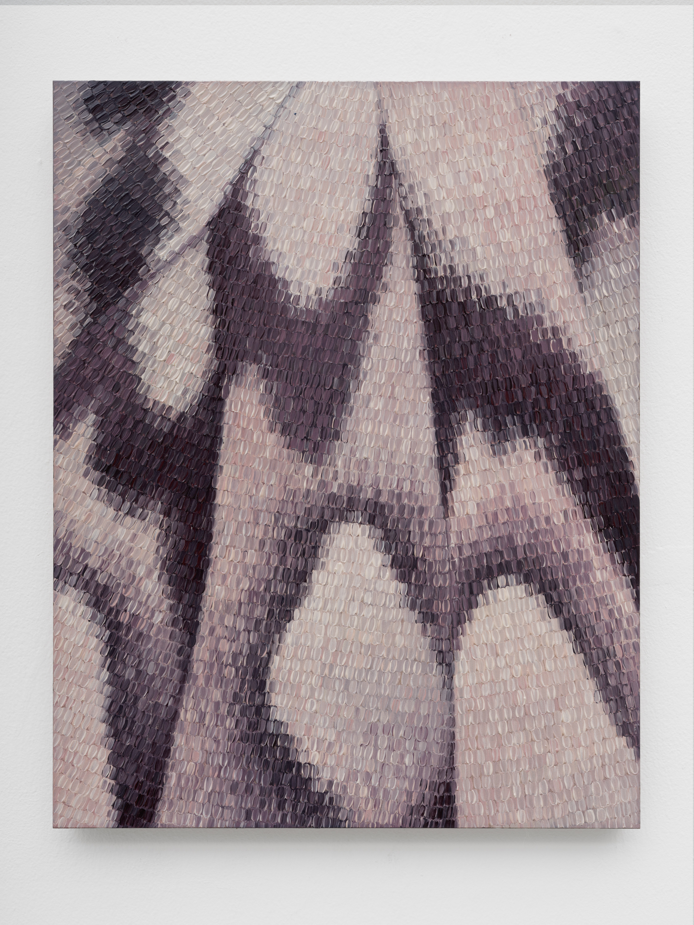 Ava McDonough, Fallen Moth, 2025, Oil on panel, 14 (H) x 11 (W) in.