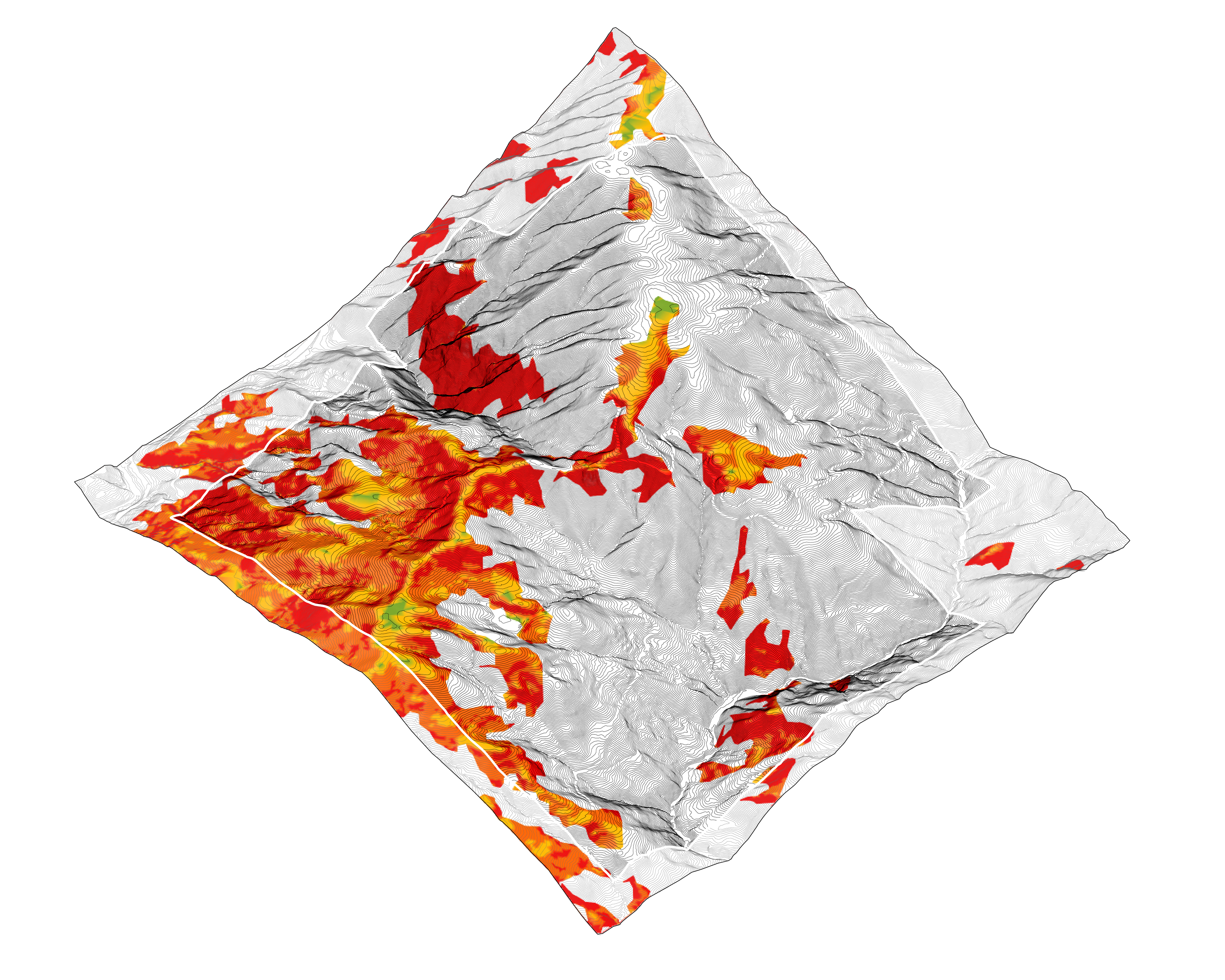 developable grasslands slope: isometric