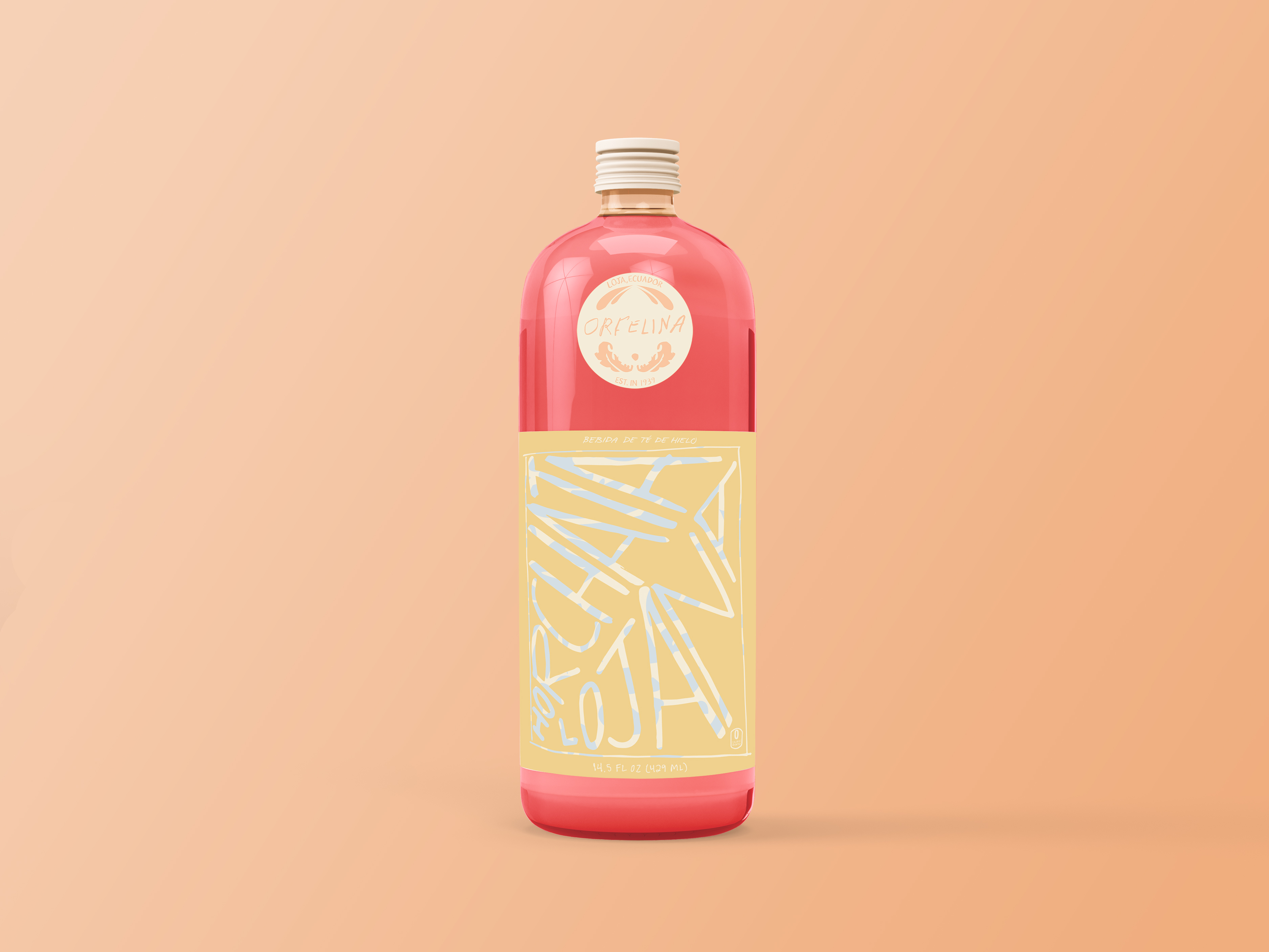 Horchata Lojana Iced Tea Bottle (front)