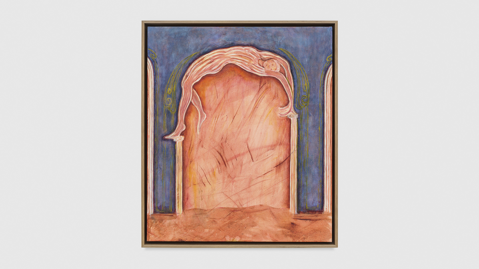 Framing It For You, 2025, oil and pigment on canvas, 70 × 60 cm