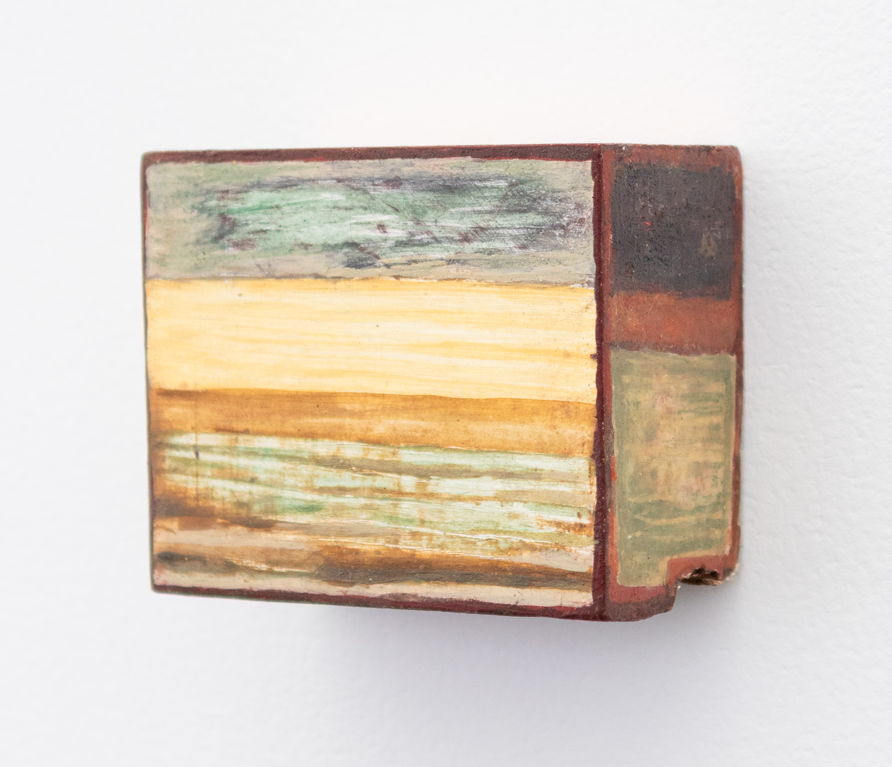 Nina Zelljković, Maquette (I), 2025, Egg tempera on wood,  8 x 10 x 5 cm