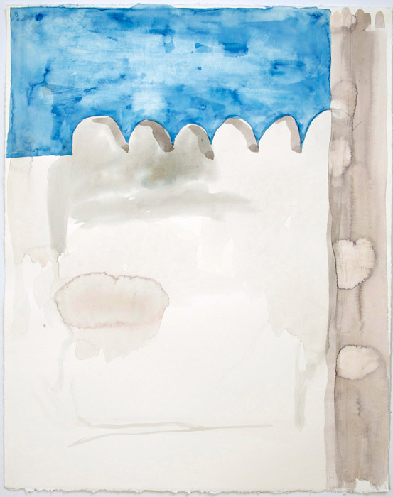 Battlements, watercolour