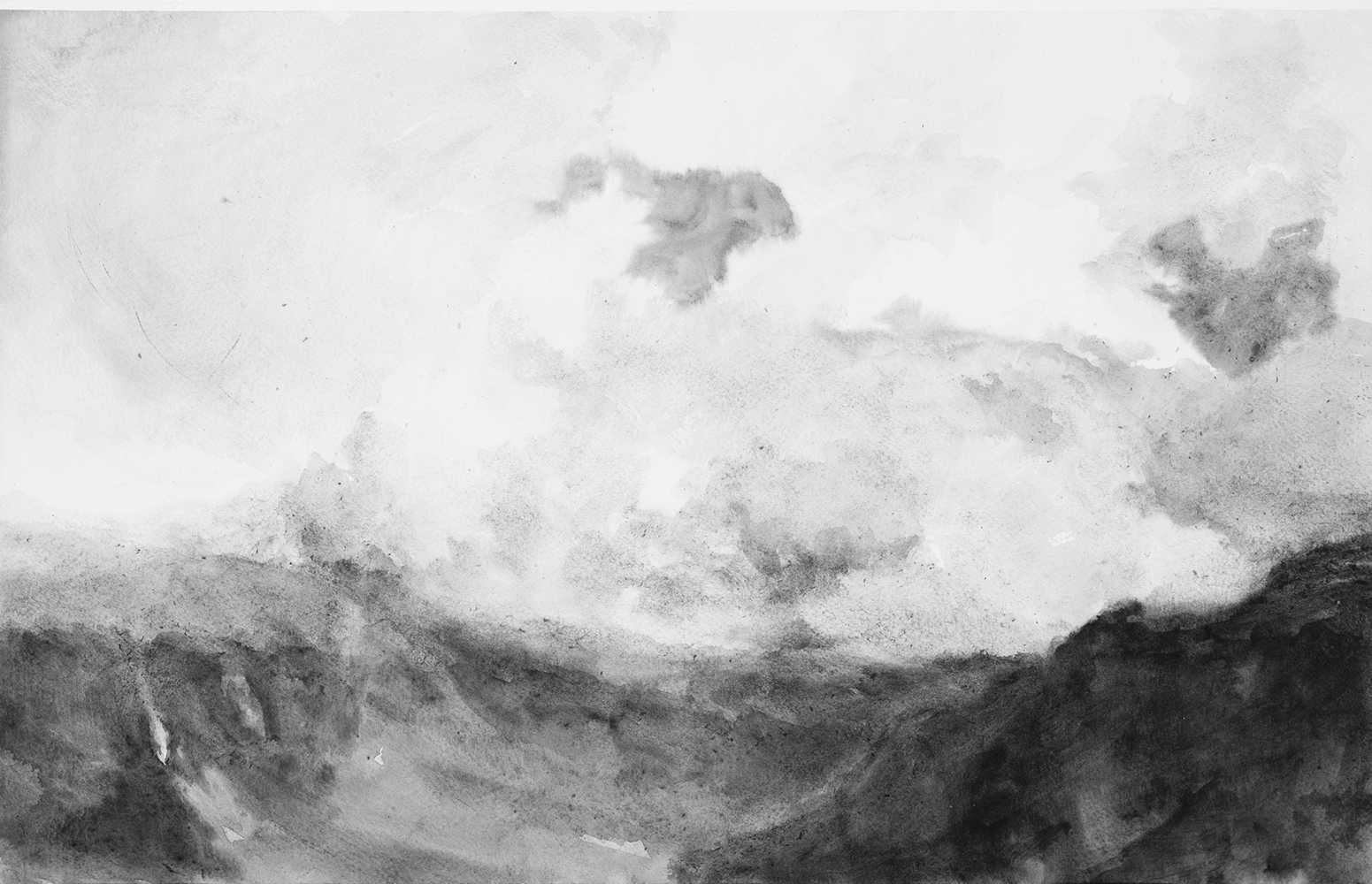 Dévoilement (XXII)gouache sur papier32,5 x 50 cm, 2023