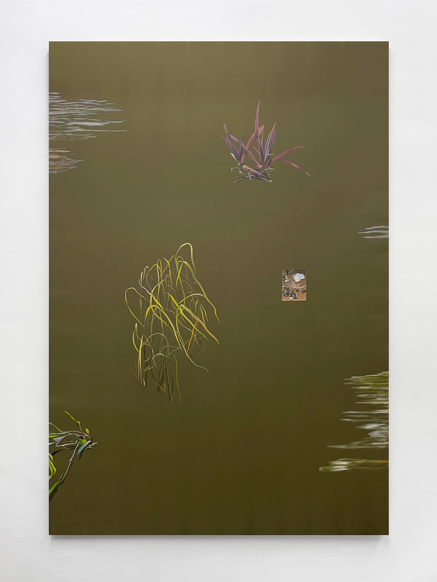 UNTITLED (COMPOSITION WITH THE KHARKIV ART MUSEUM)Oil on nylon, 200x140 cm, 2023