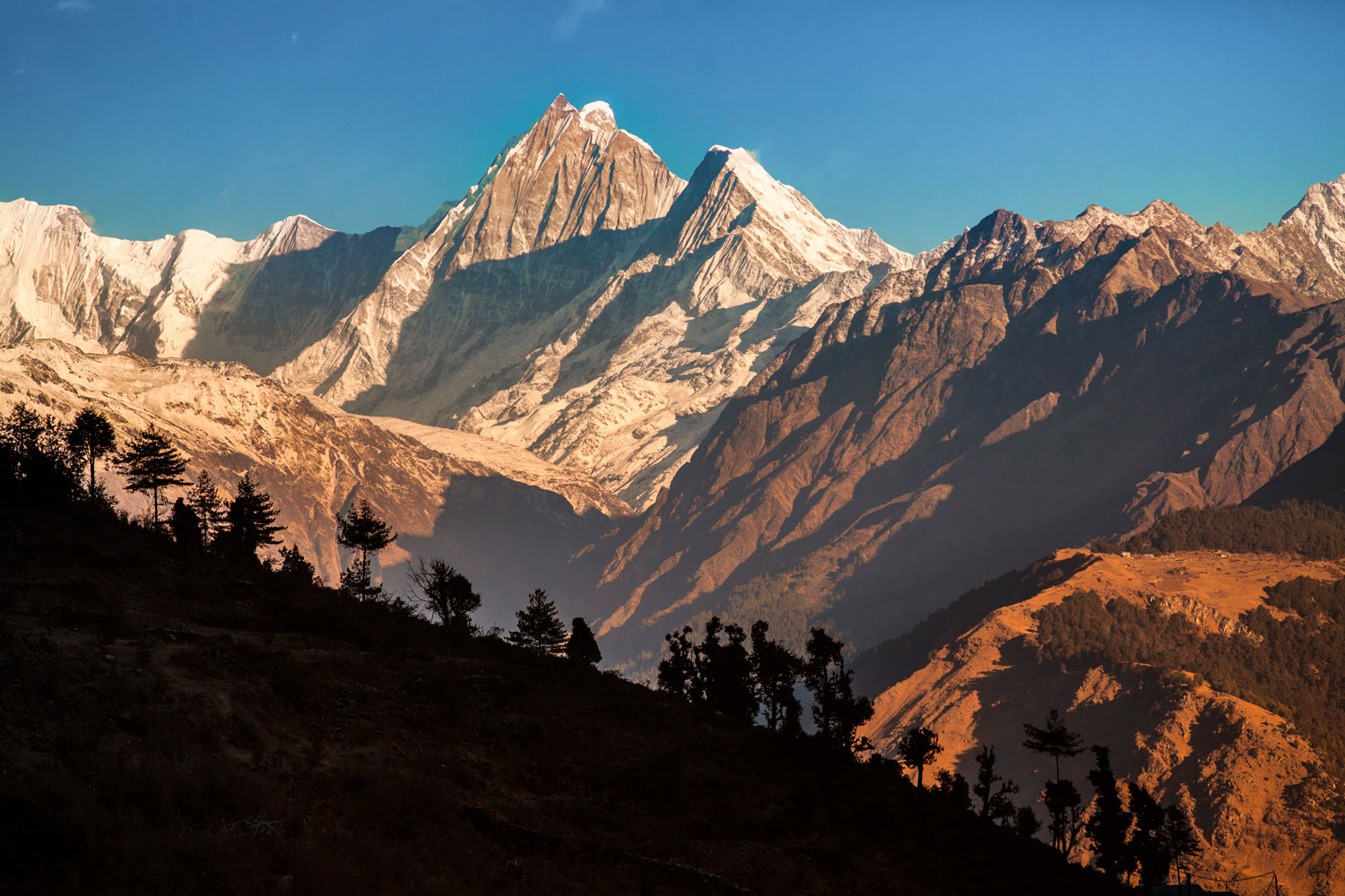 Evening somewhere in langtang