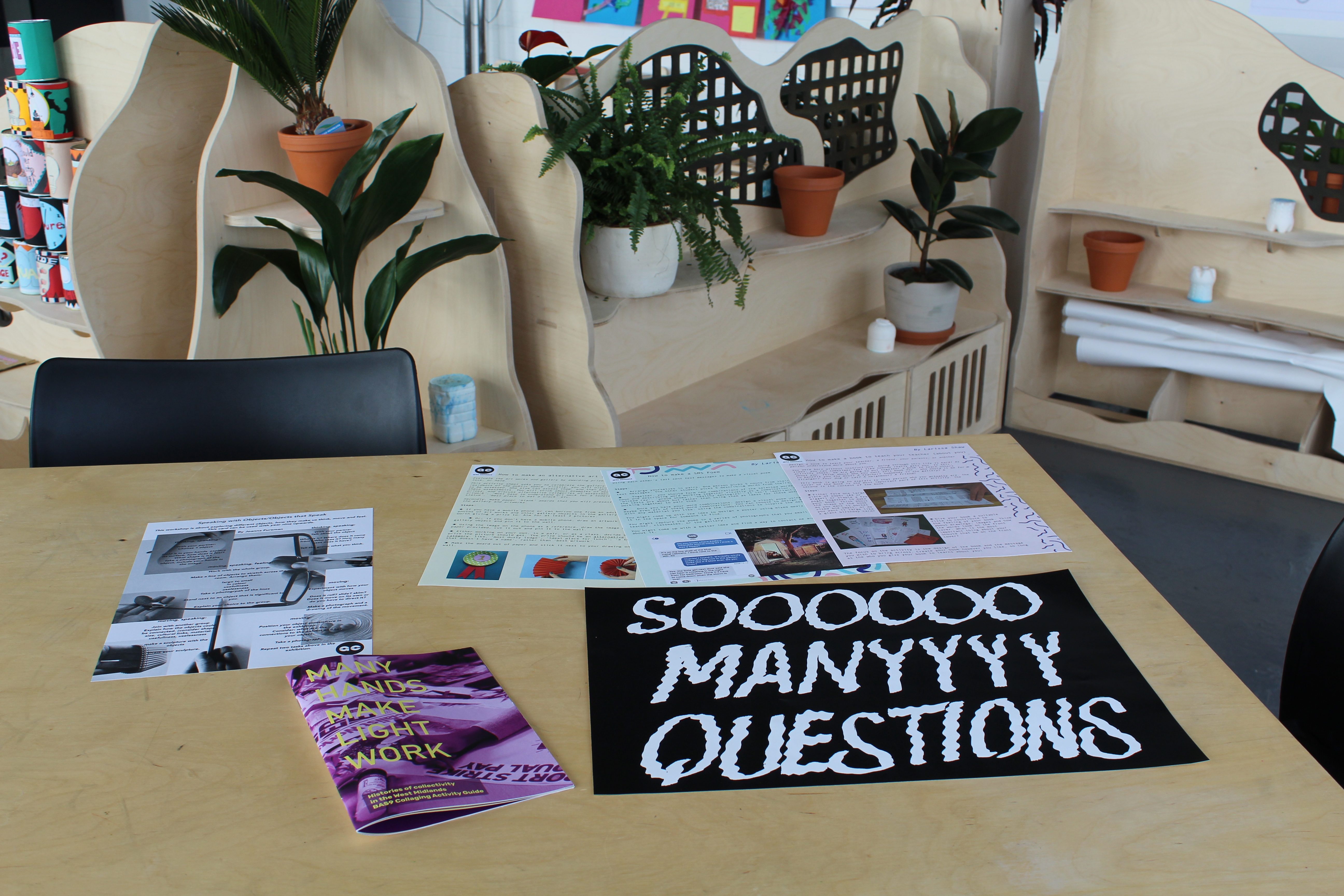 ︎︎︎ Activity Sheets for Mark Essen and Sahjan Kooner's 'School of the Underkraft' for British Art Show 9. University of Wolverhampton. 01/22 - 04/22