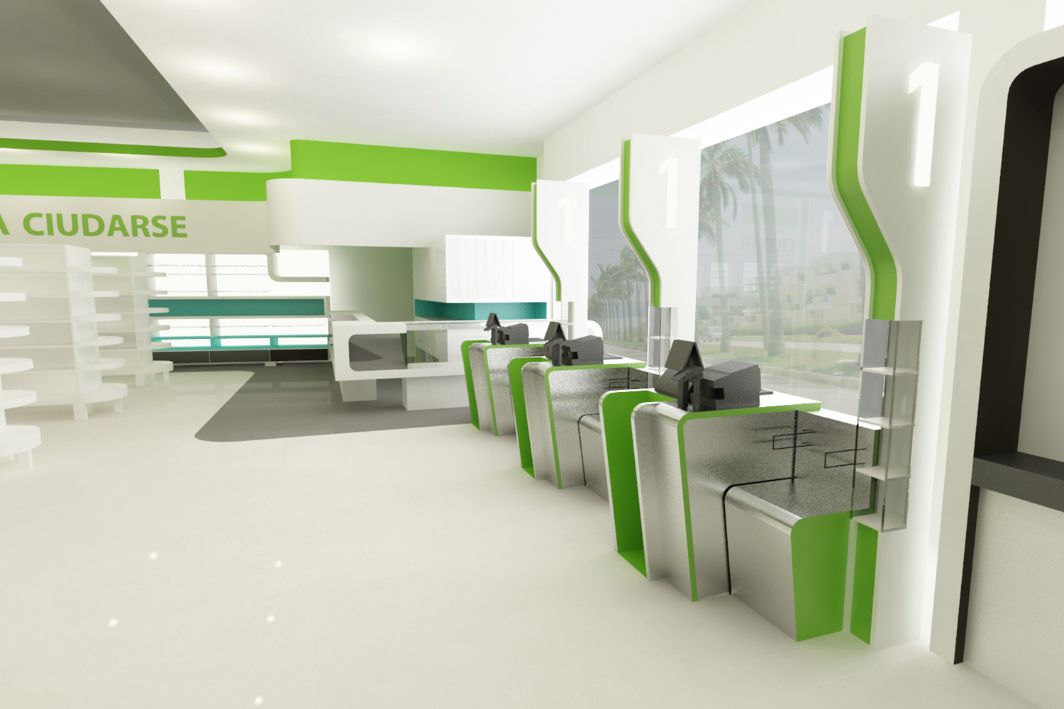 2011/ Mobilier pour le nouveau magasin Carulla - Grupo Éxito