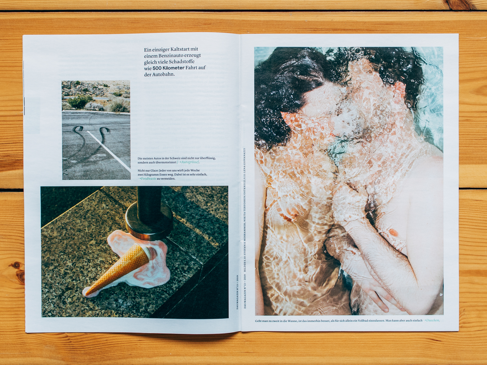 Das Magazin (CH) / Melting Ice picture, left page / M&auml;rz 2019