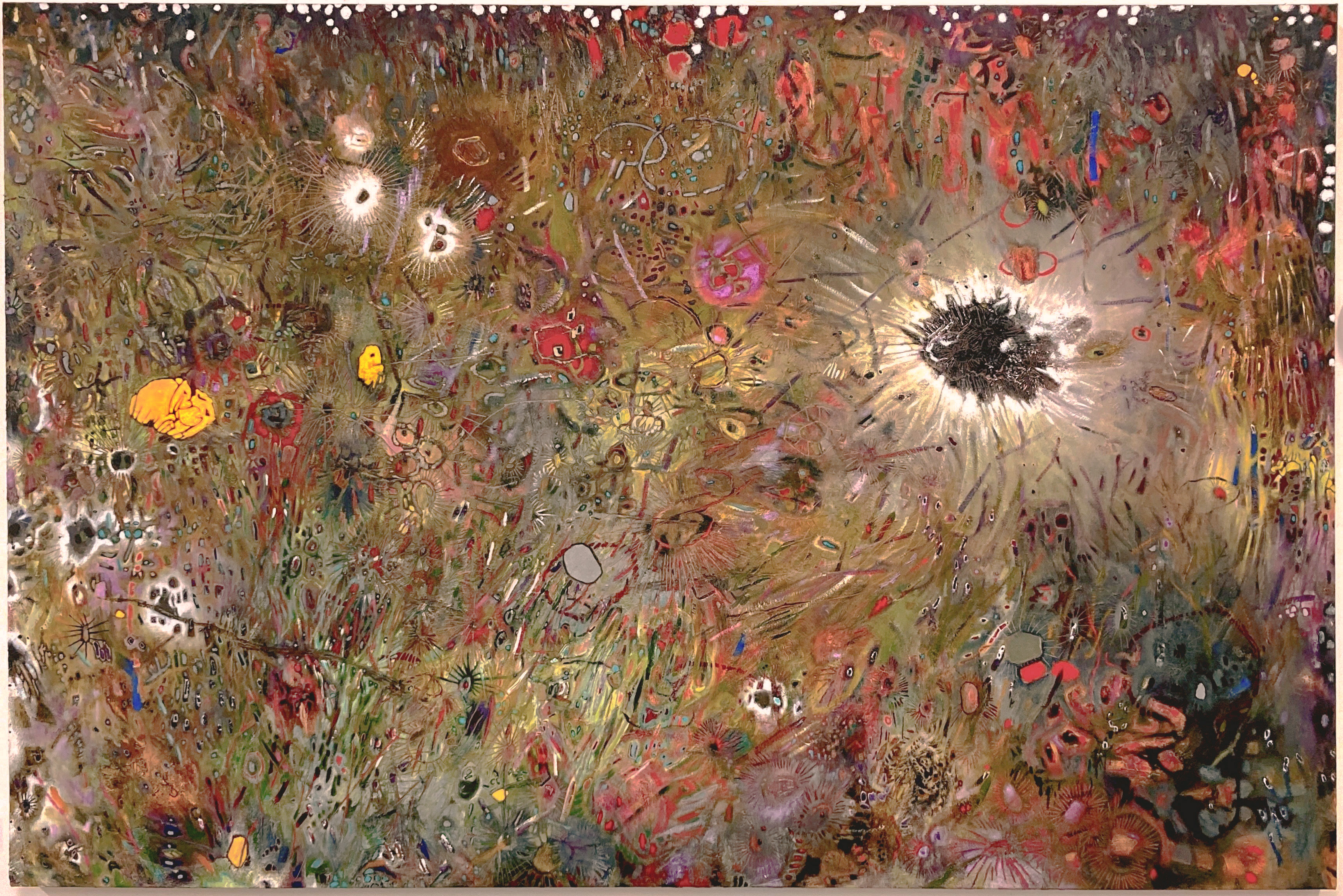 +/- (spring) | 48 x 72 inches | oil and wax on canvas