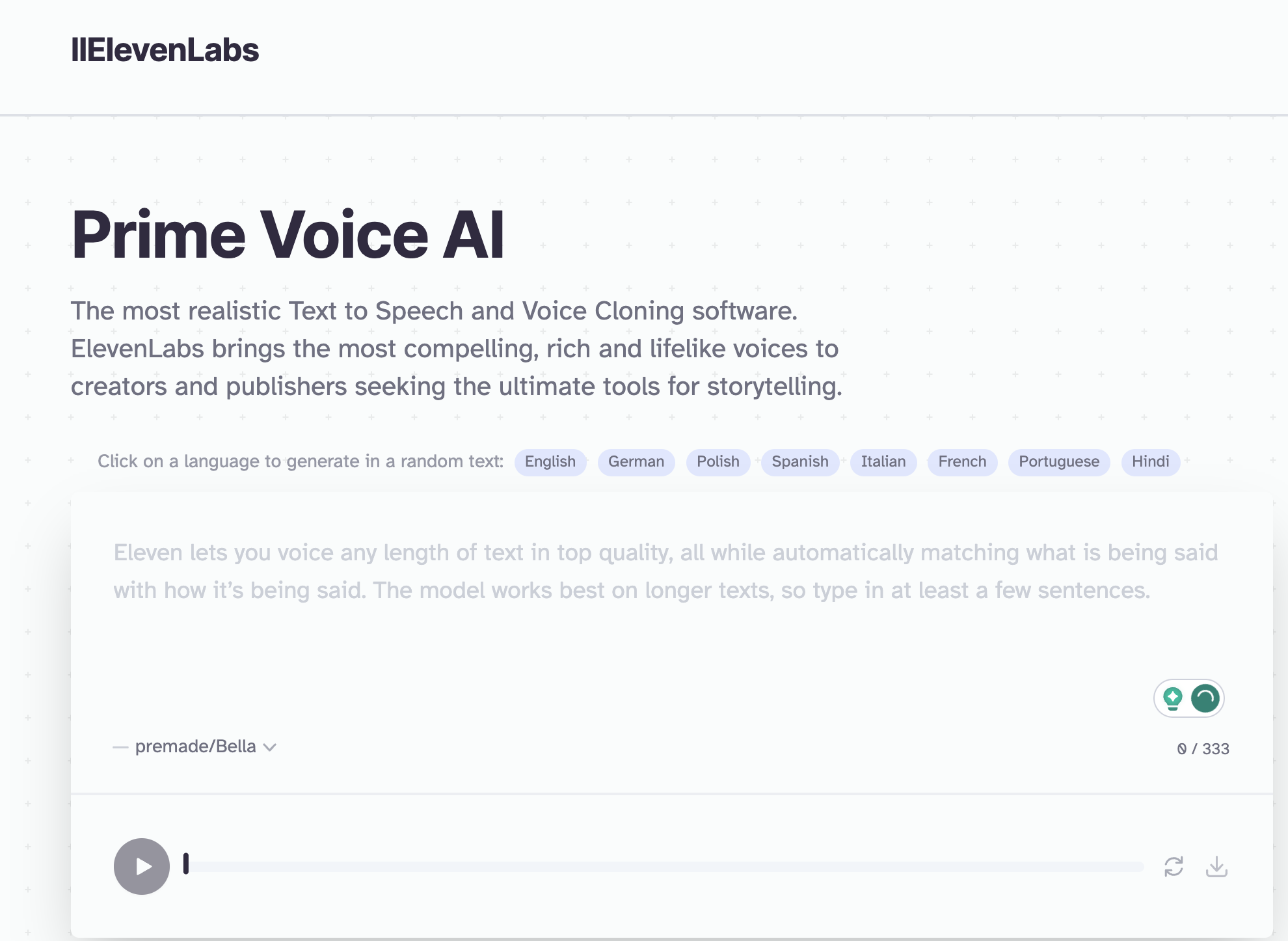 The tool we used for generating more like human voice in a live time. https://beta.elevenlabs.io/