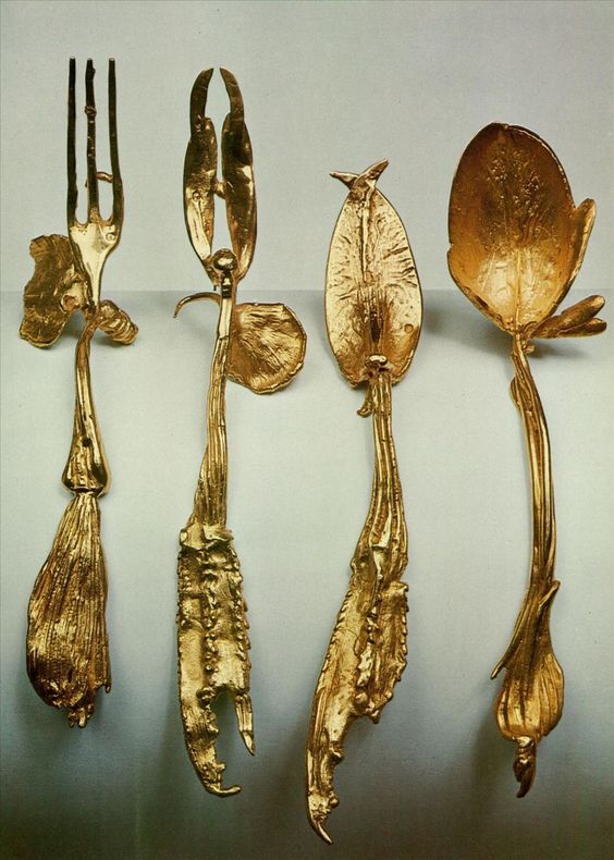 Salvador Dali cutlery set design 1957