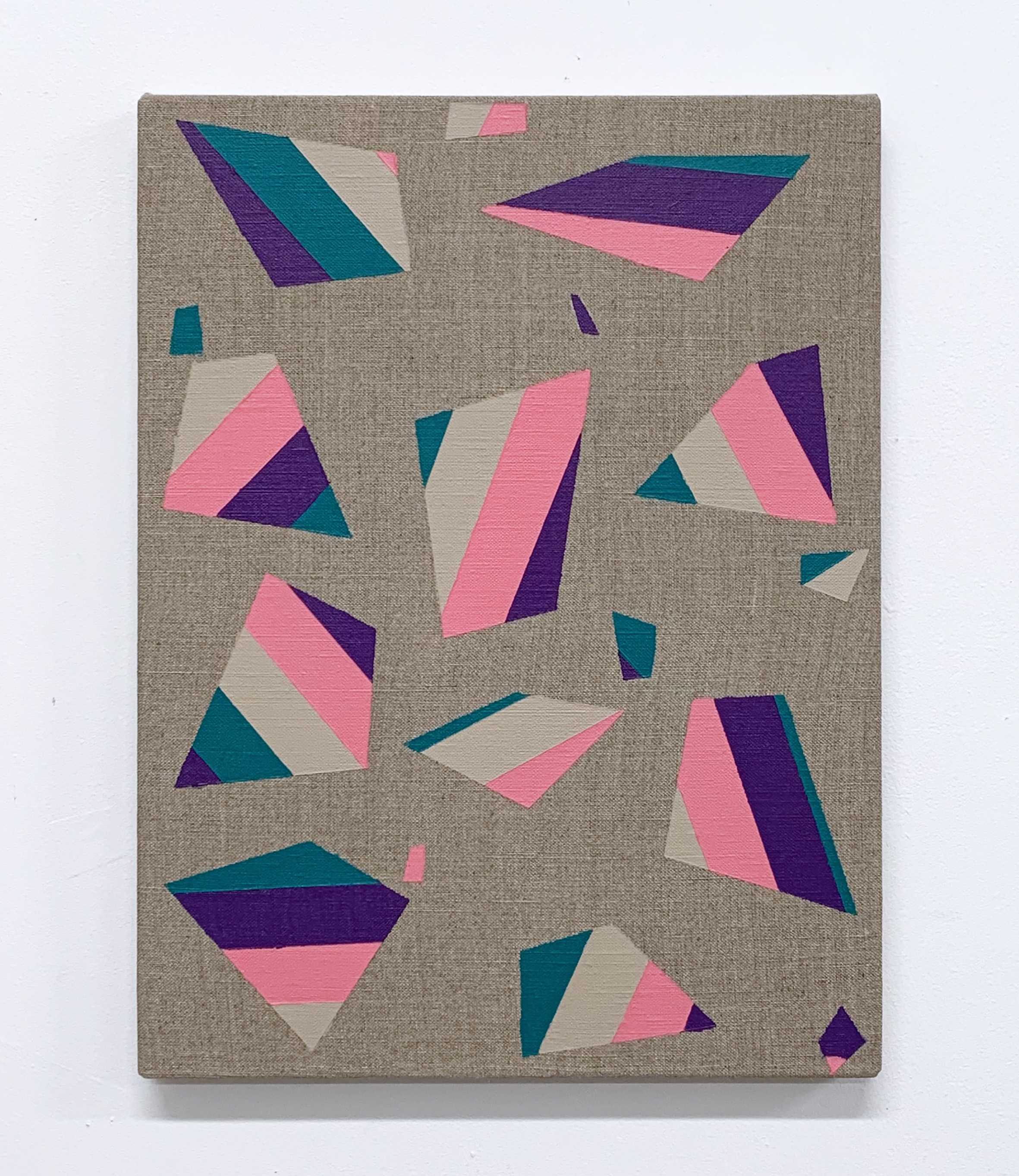 Comminuo (Lineae IV), 40cm x 30cm, acrylic on linen, 2022 - £200 (previously £350)