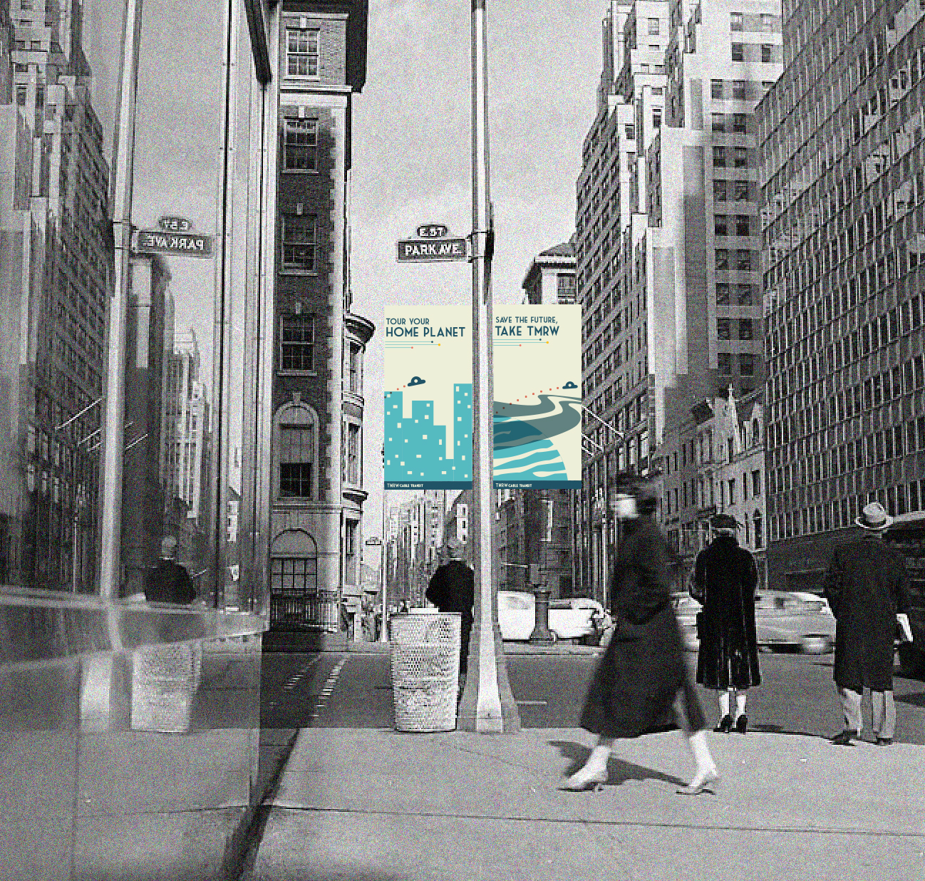 light pole banner mockup