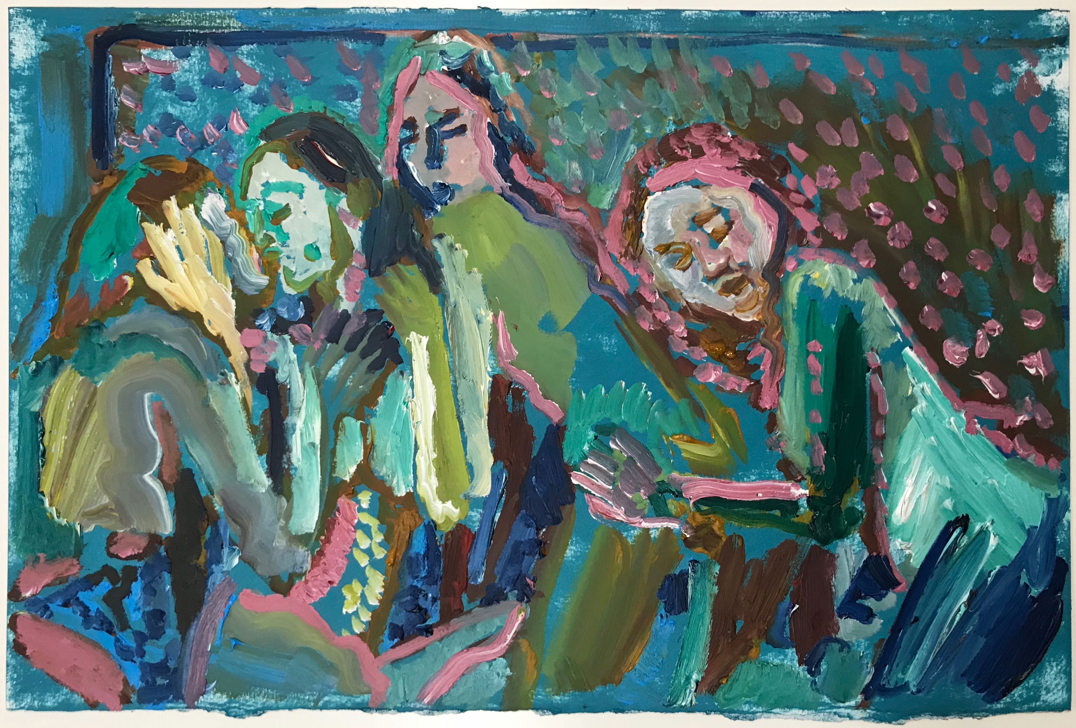 Study for Wet Dream, 2018Oil on paper12 x 18 in.30.5 x 46 cm