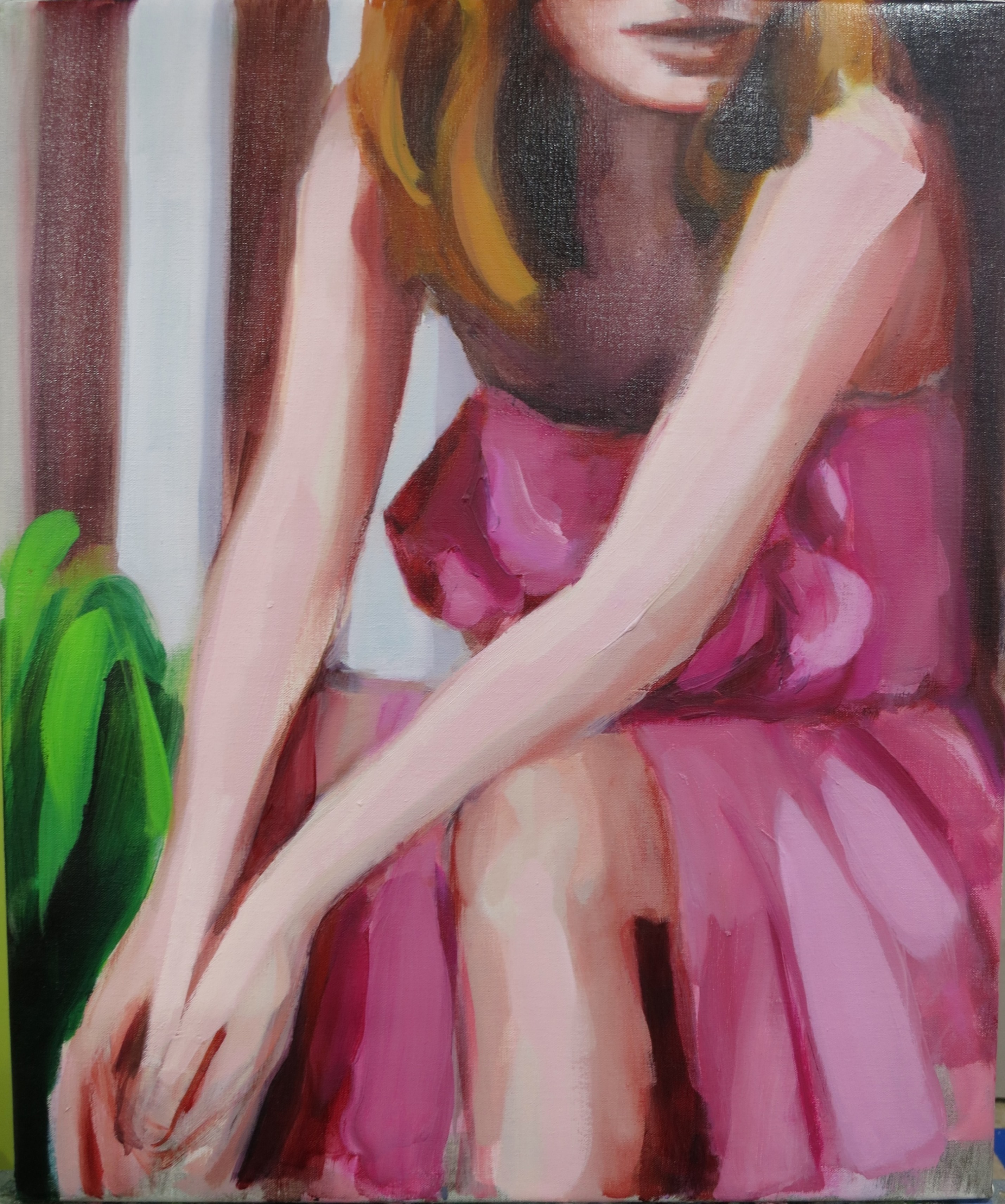 UnnecessaryOil on linen, 50 x 60 cm