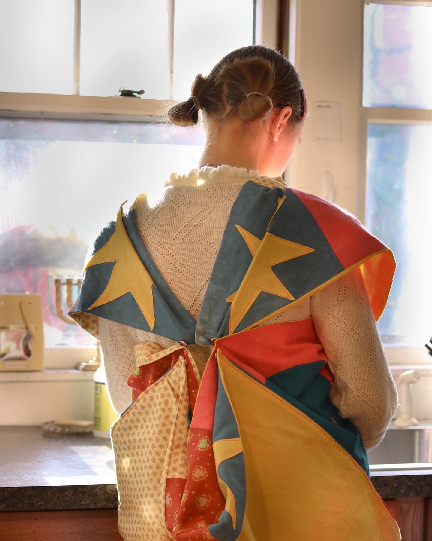 Untitled Domestic Garment Collection, dyed muslin, found fabrics, 2021