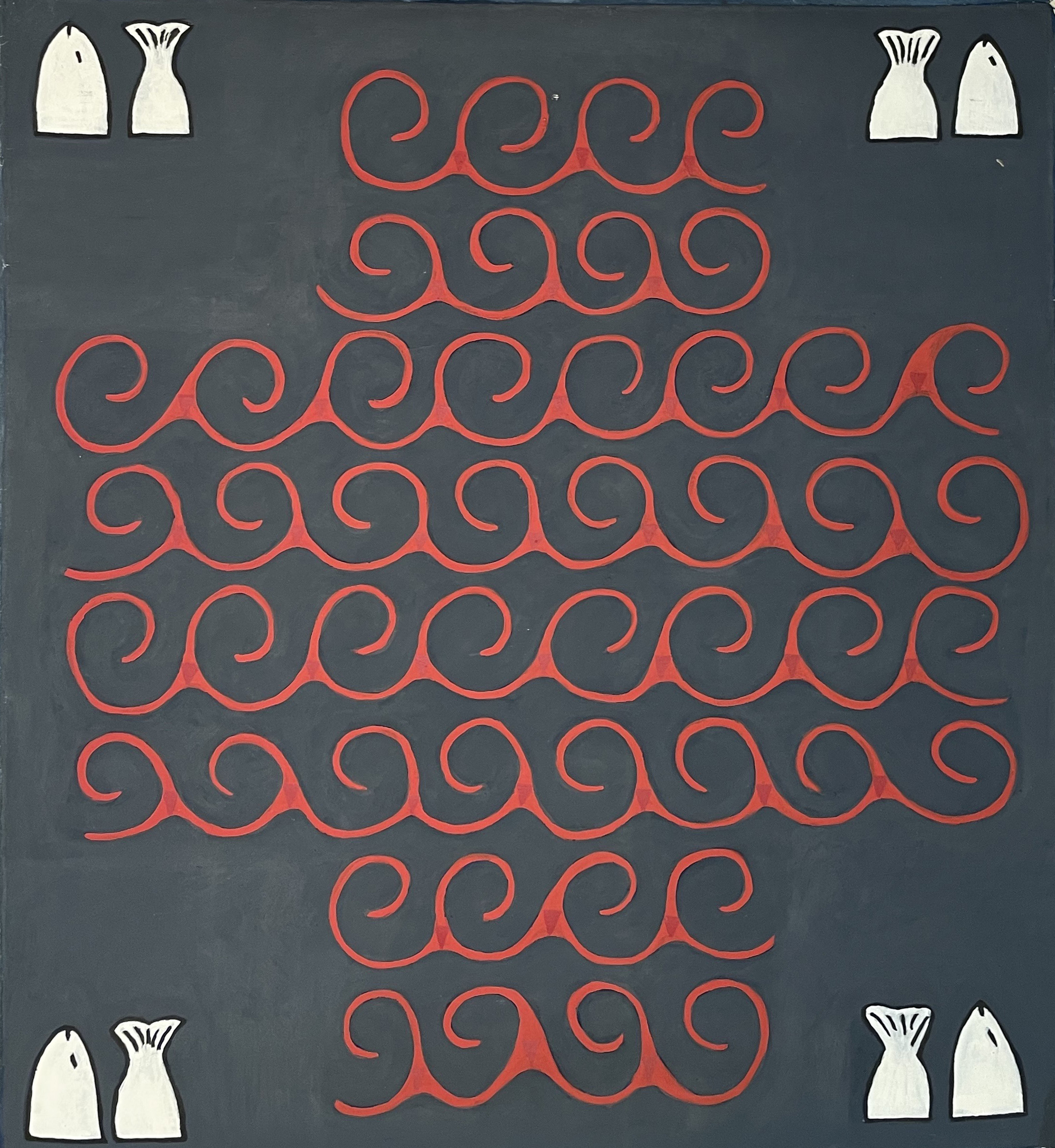 Untitled, 1990. Acrylic on canvas, 100 x 100 cm.